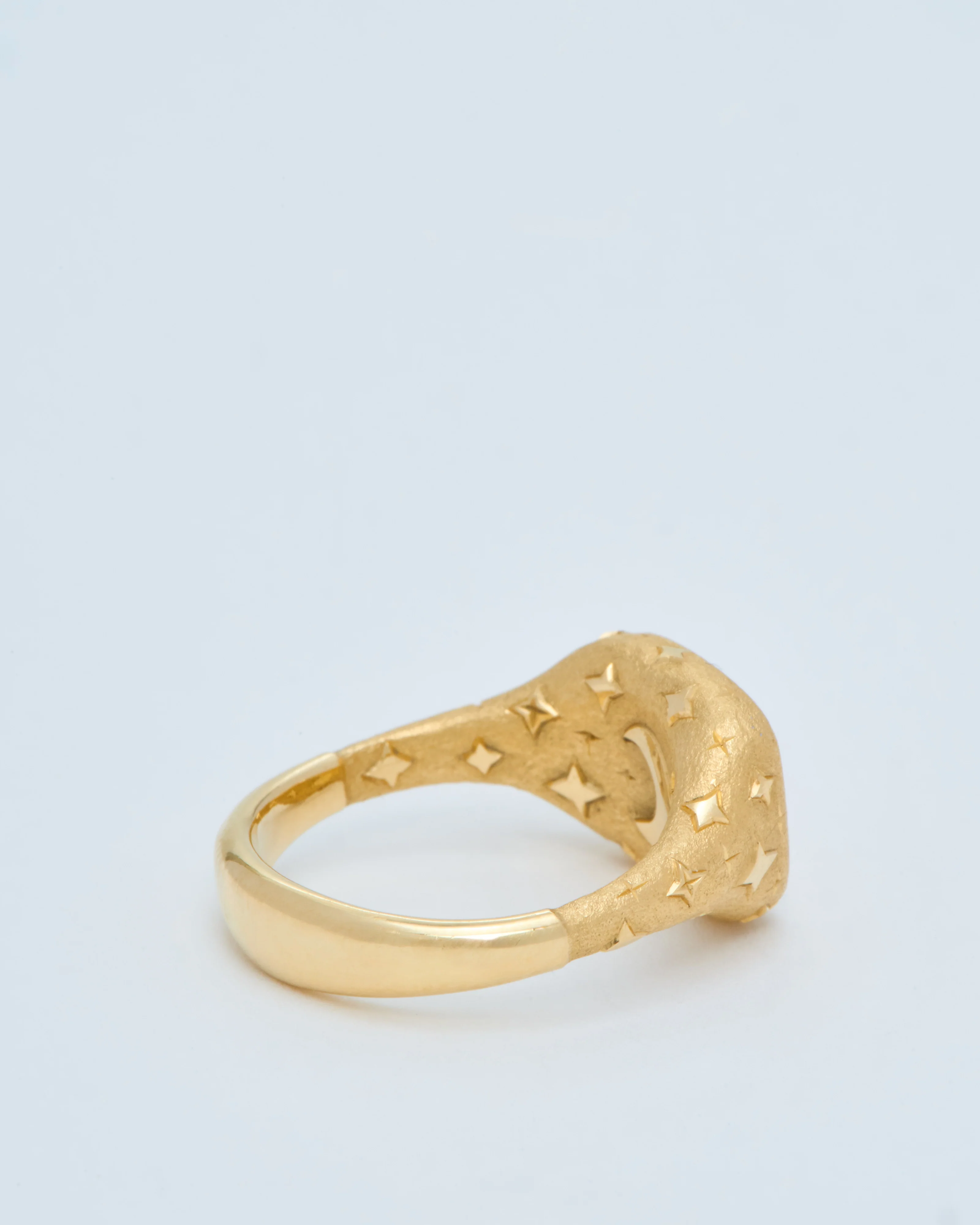 vintage checkerboard diamond ring - Image 5