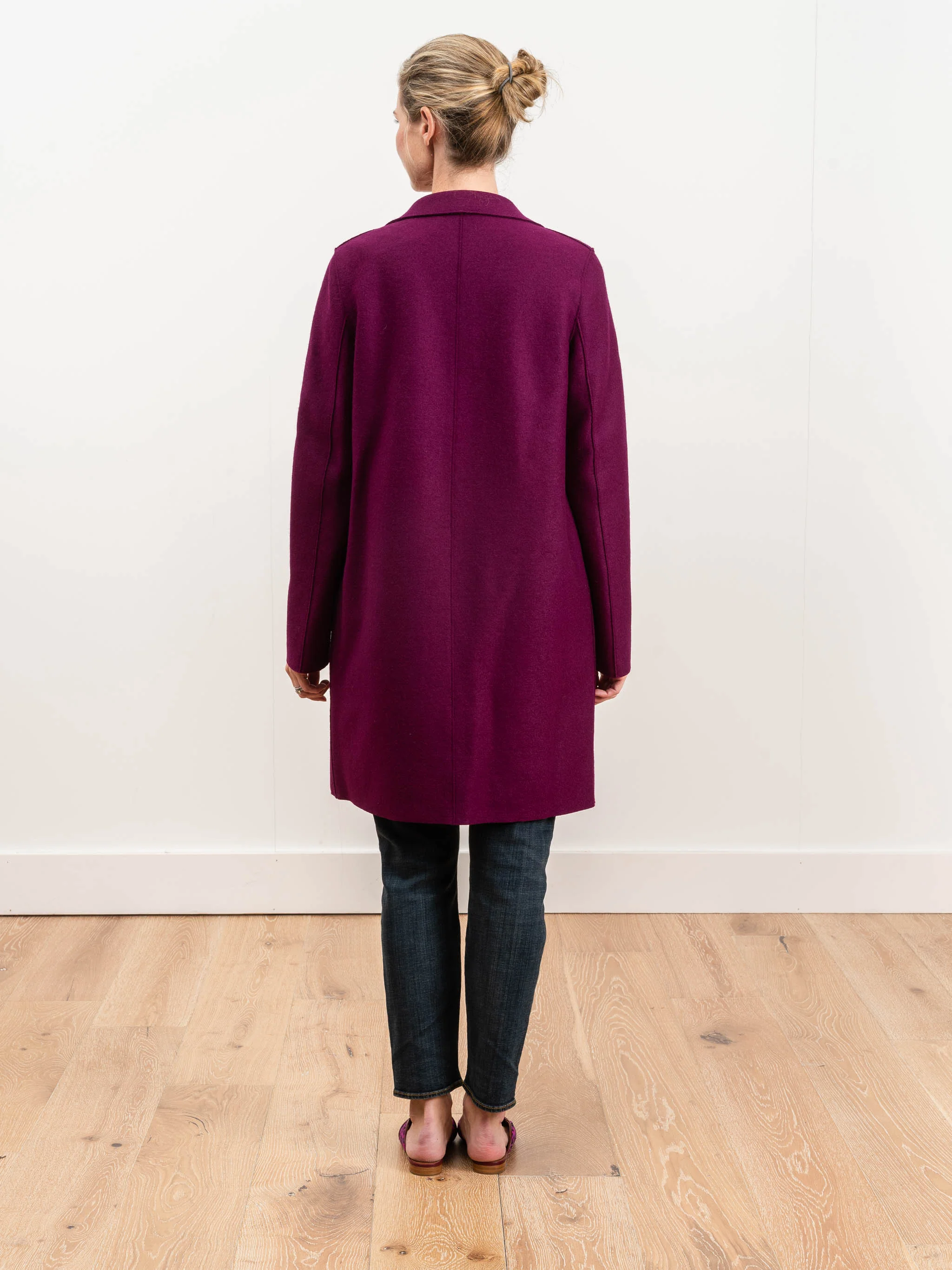 boxy coat - bougainvilla - Image 4
