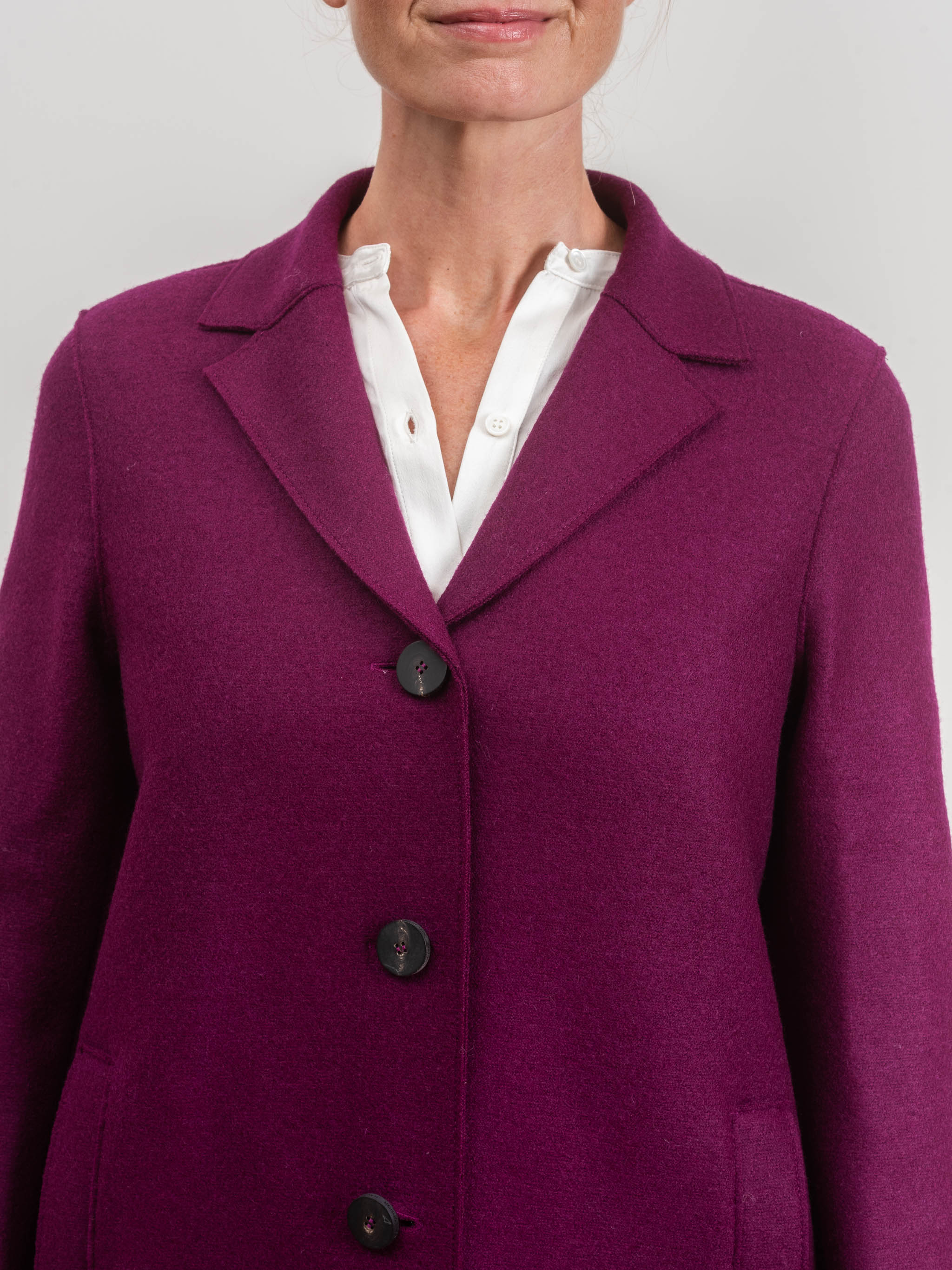 boxy coat - bougainvilla - Image 6