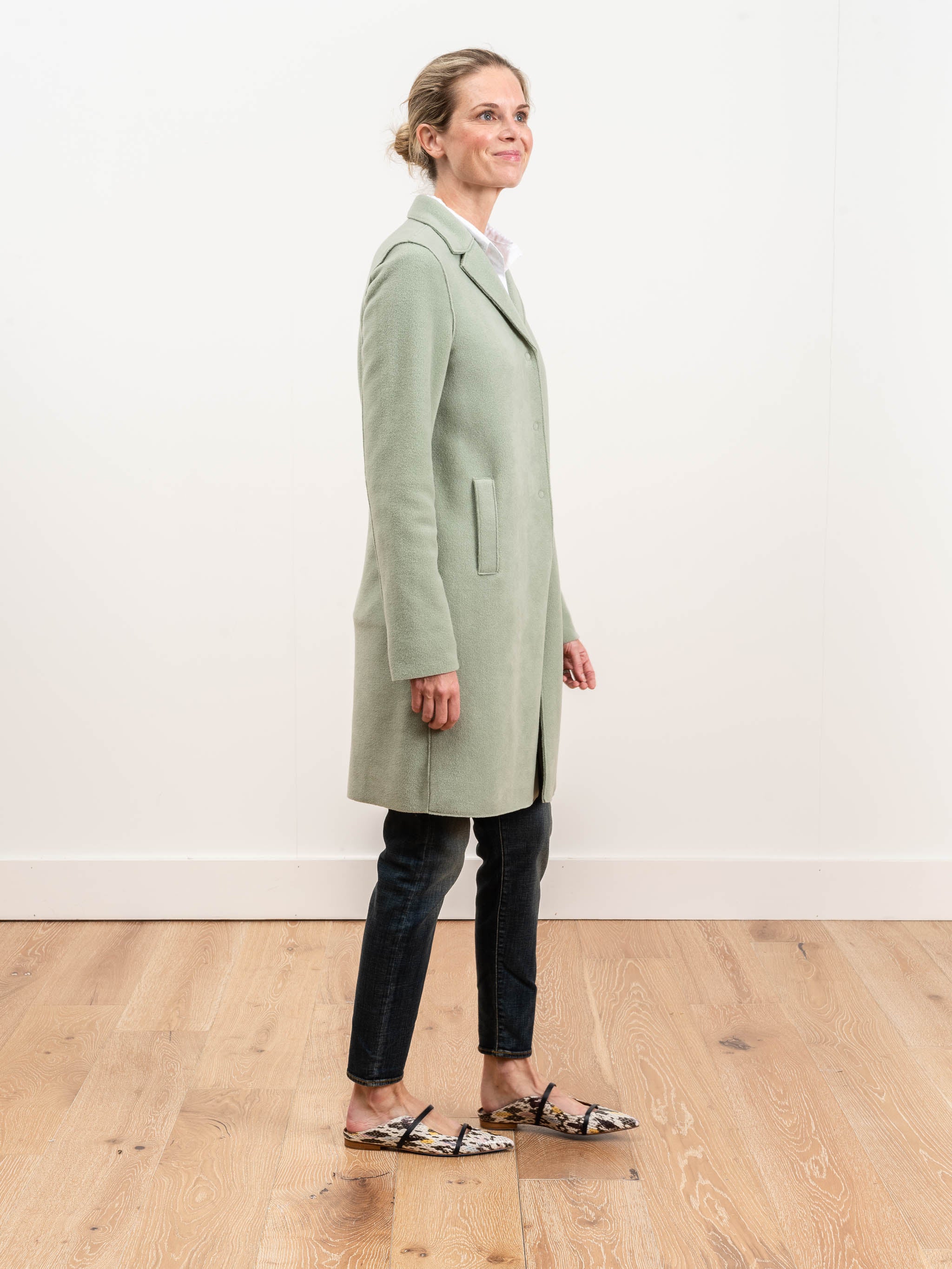boxy coat - new celadon - Image 2