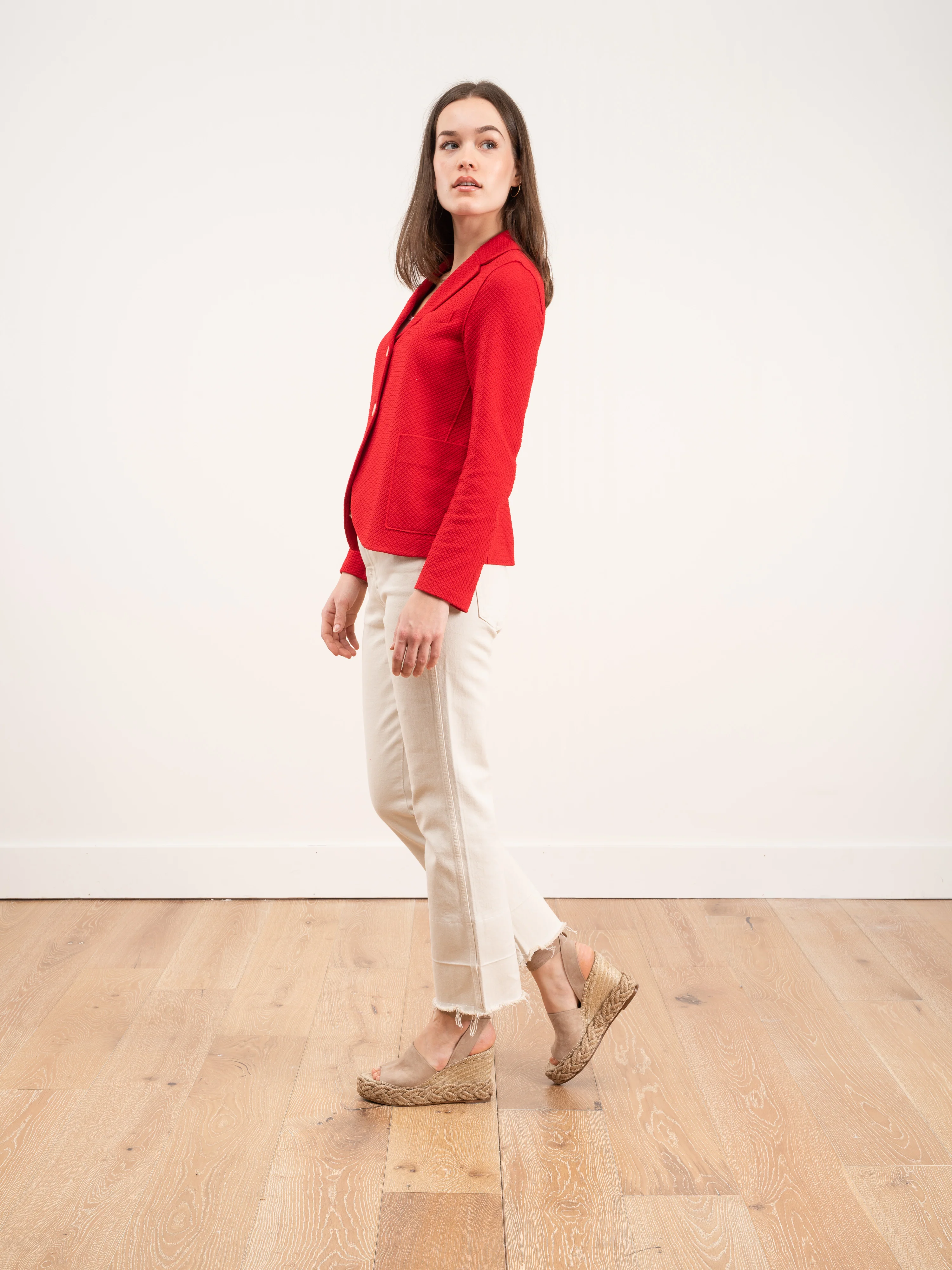 boyfriend jacket - red - Image 2