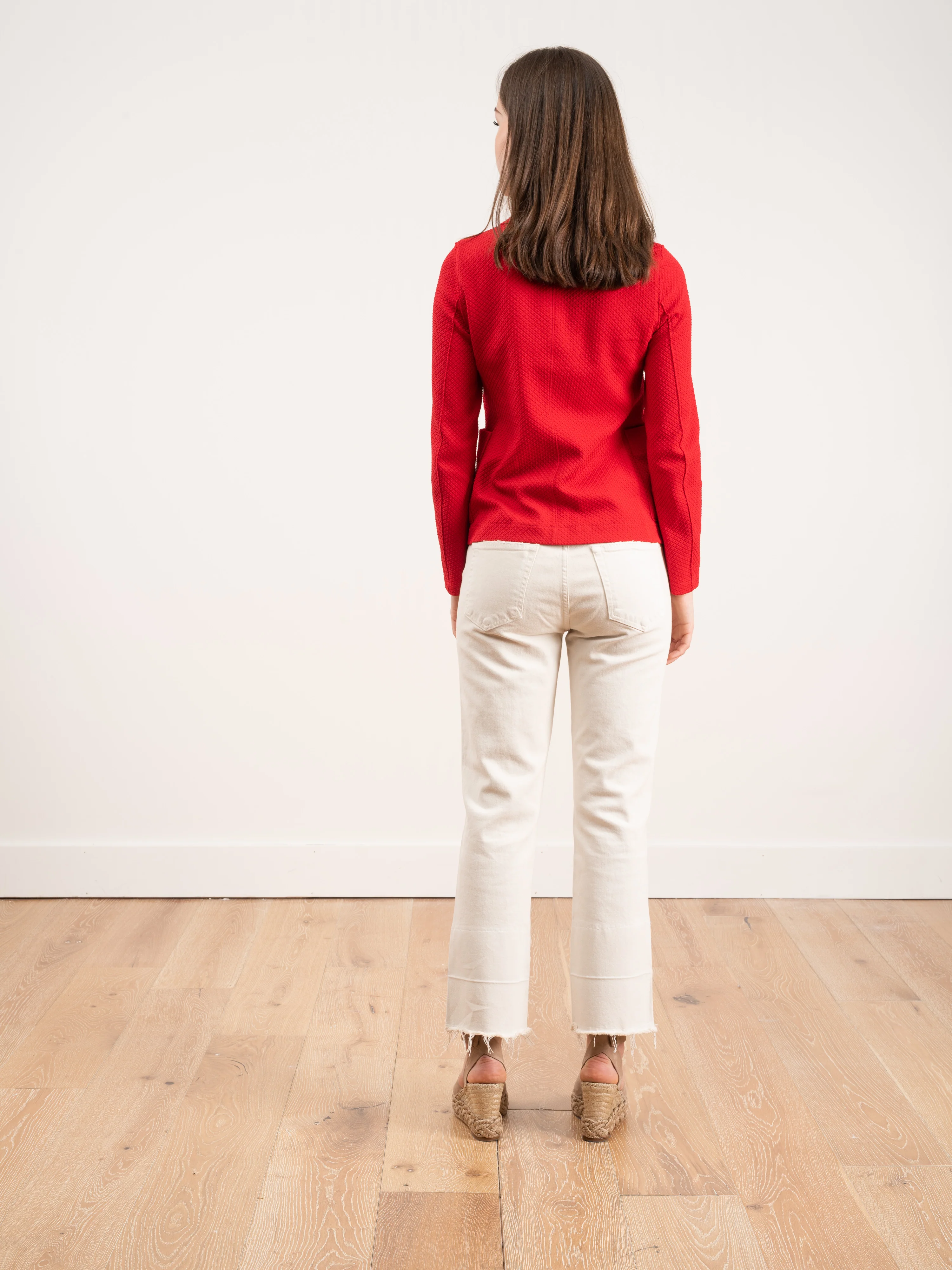 boyfriend jacket - red - Image 3