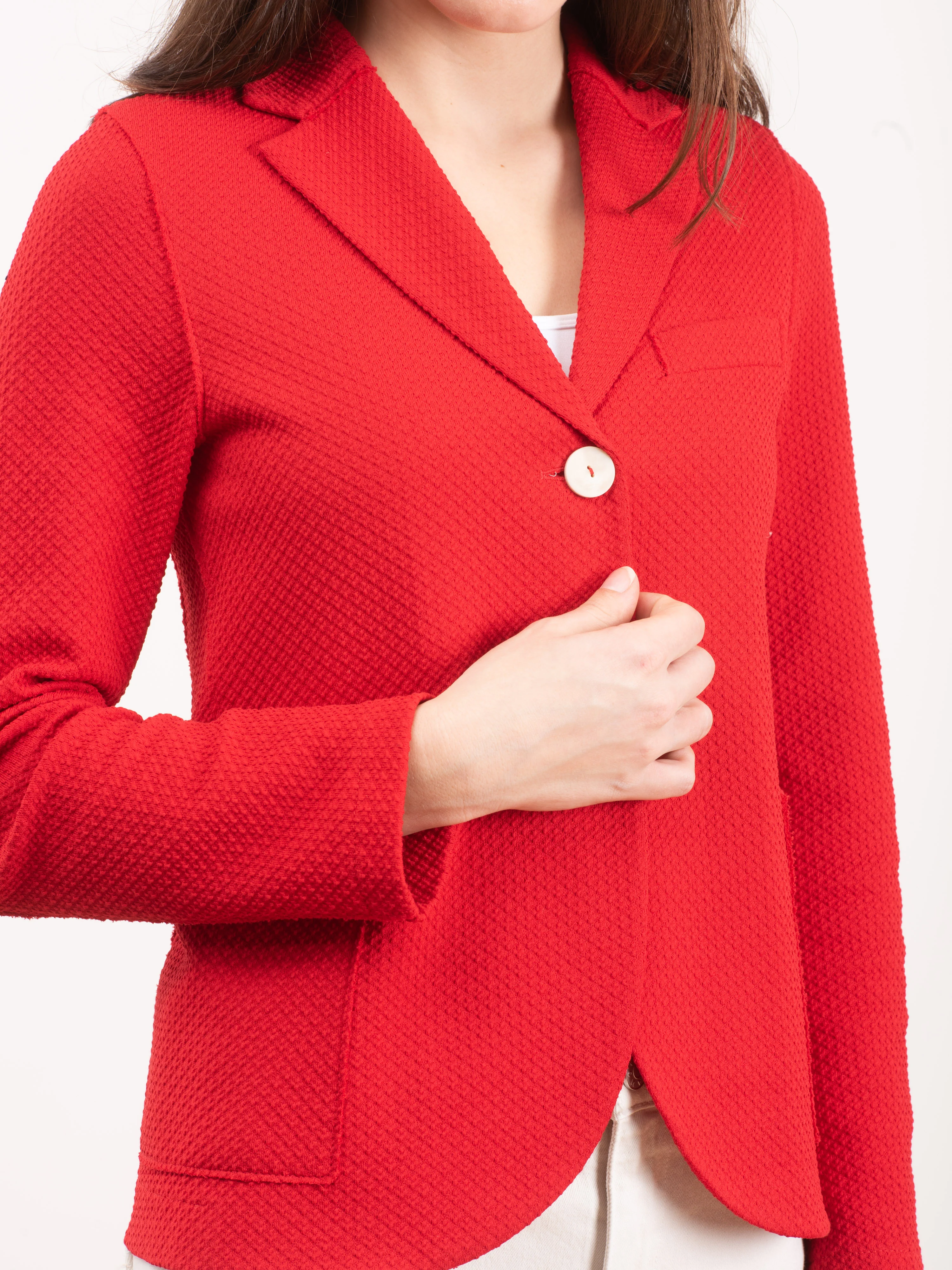 boyfriend jacket - red - Image 7