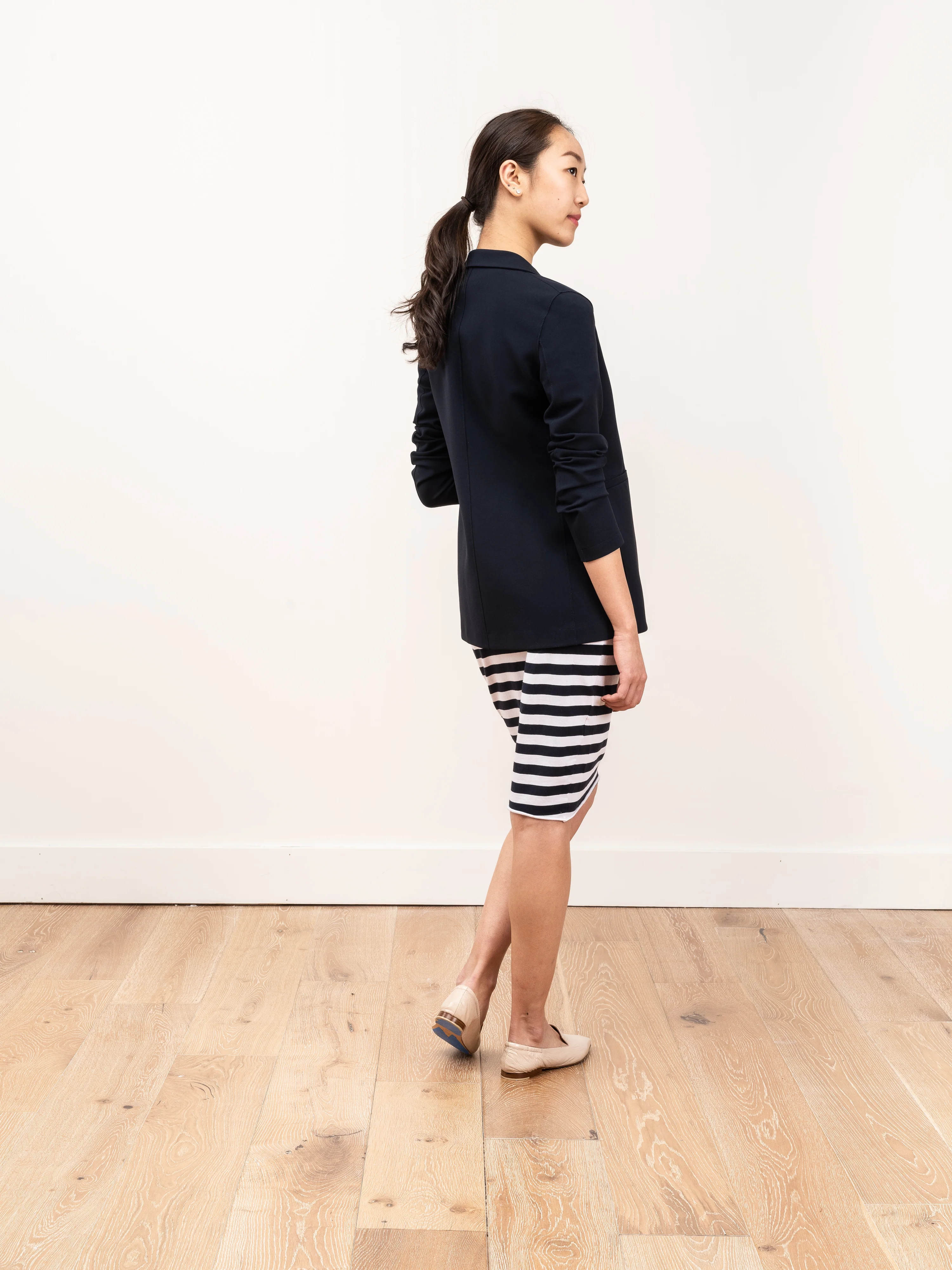 fitted blazer - midnight - Image 3