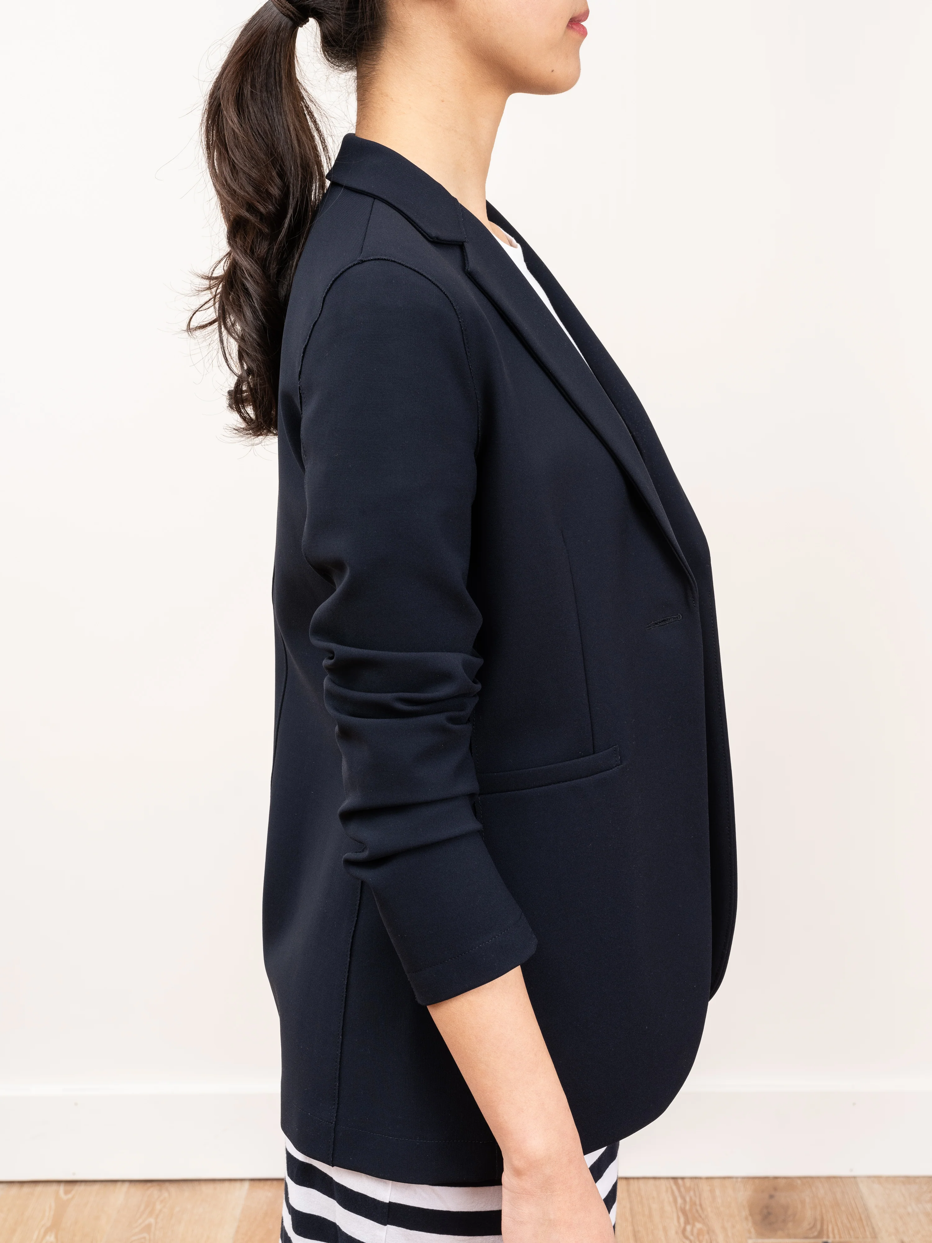 fitted blazer - midnight - Image 5