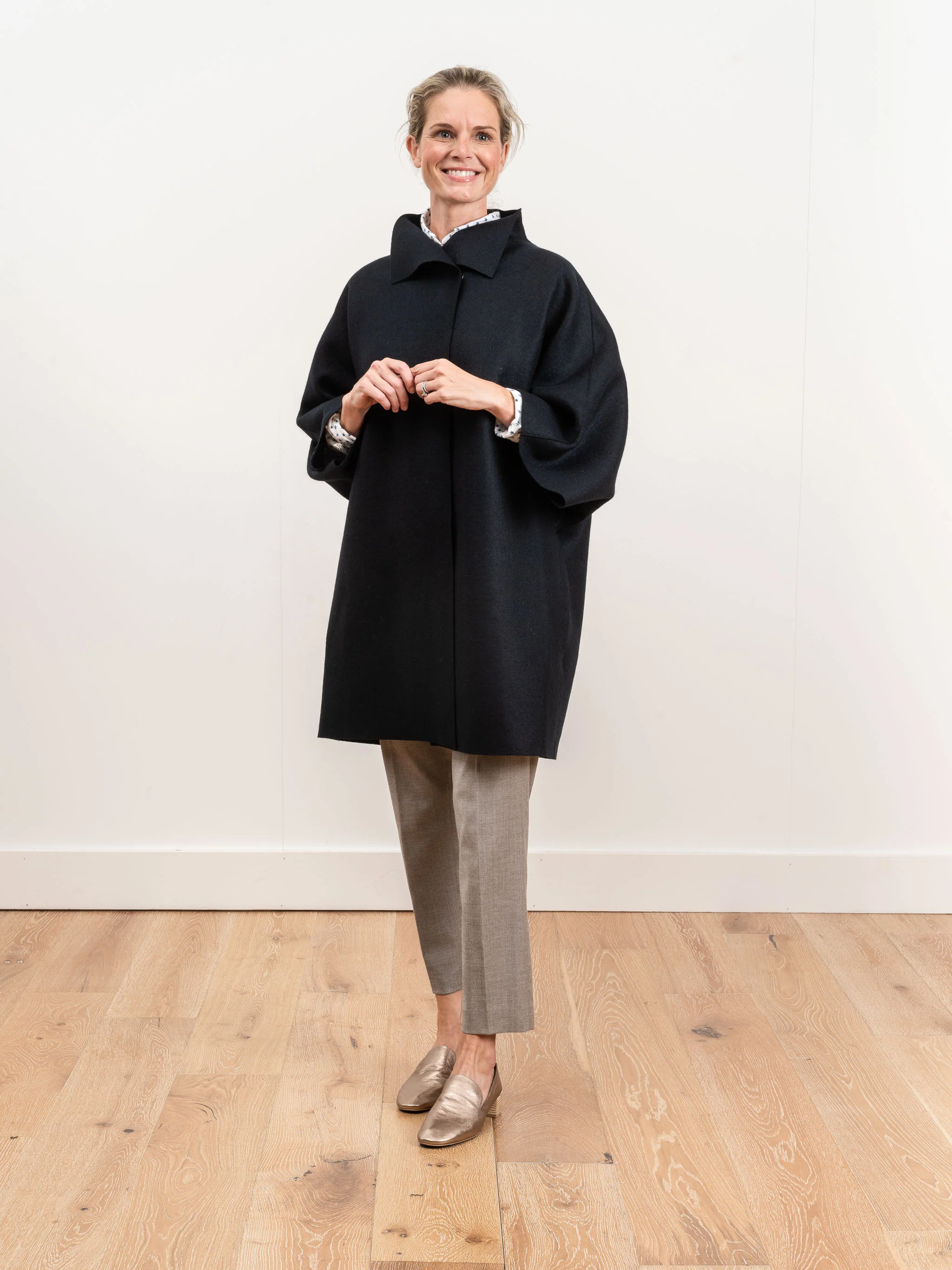 kimono mantle - dark blue - Image 2