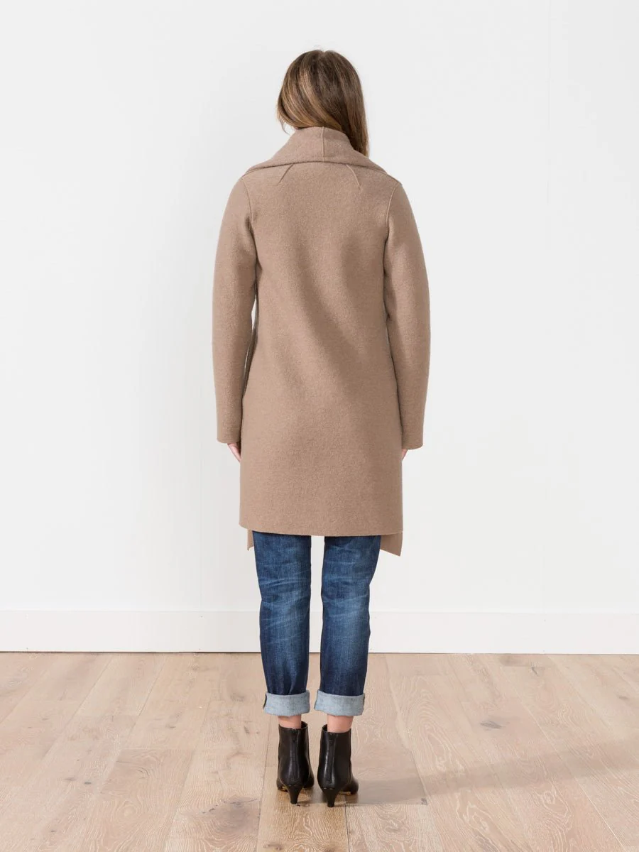 blanket coat - camel - Image 3