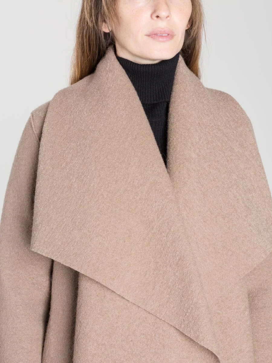 blanket coat - camel - Image 4