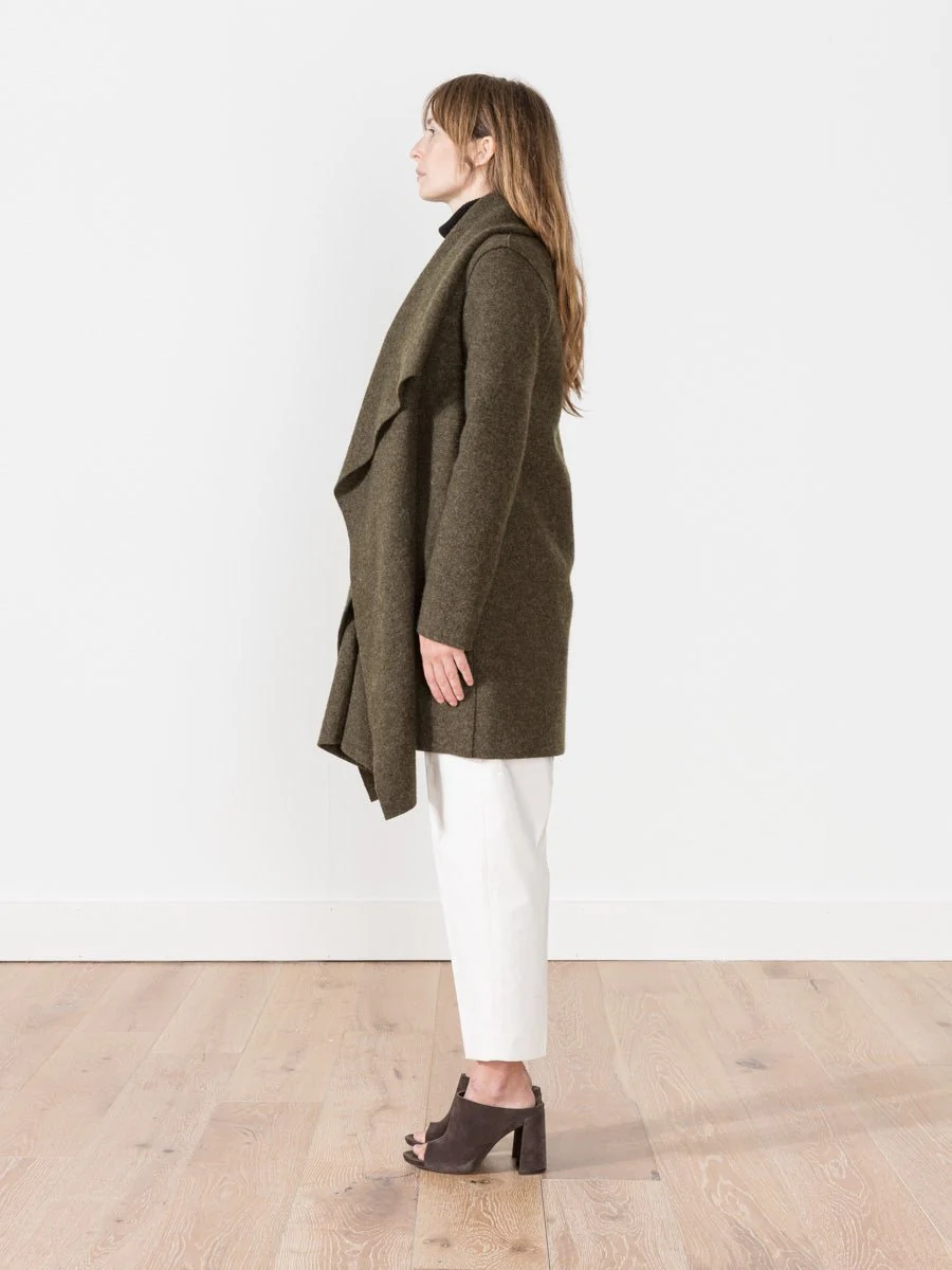 blanket coat - loden - Image 2