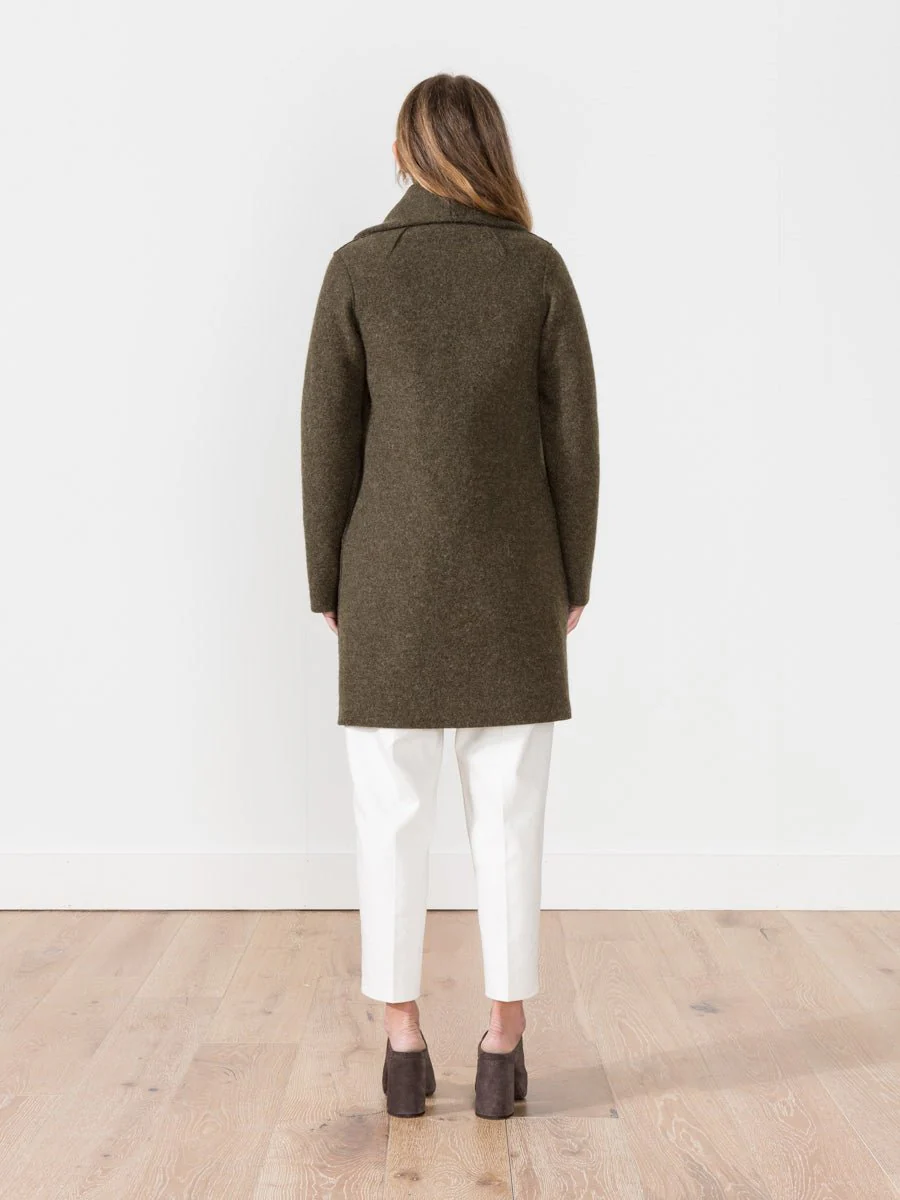 blanket coat - loden - Image 3