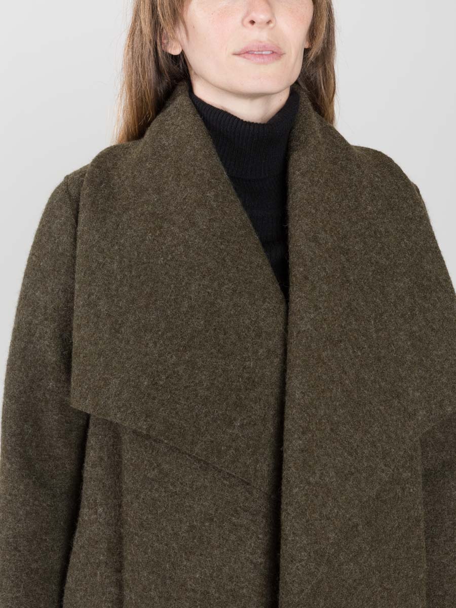 blanket coat - loden - Image 4