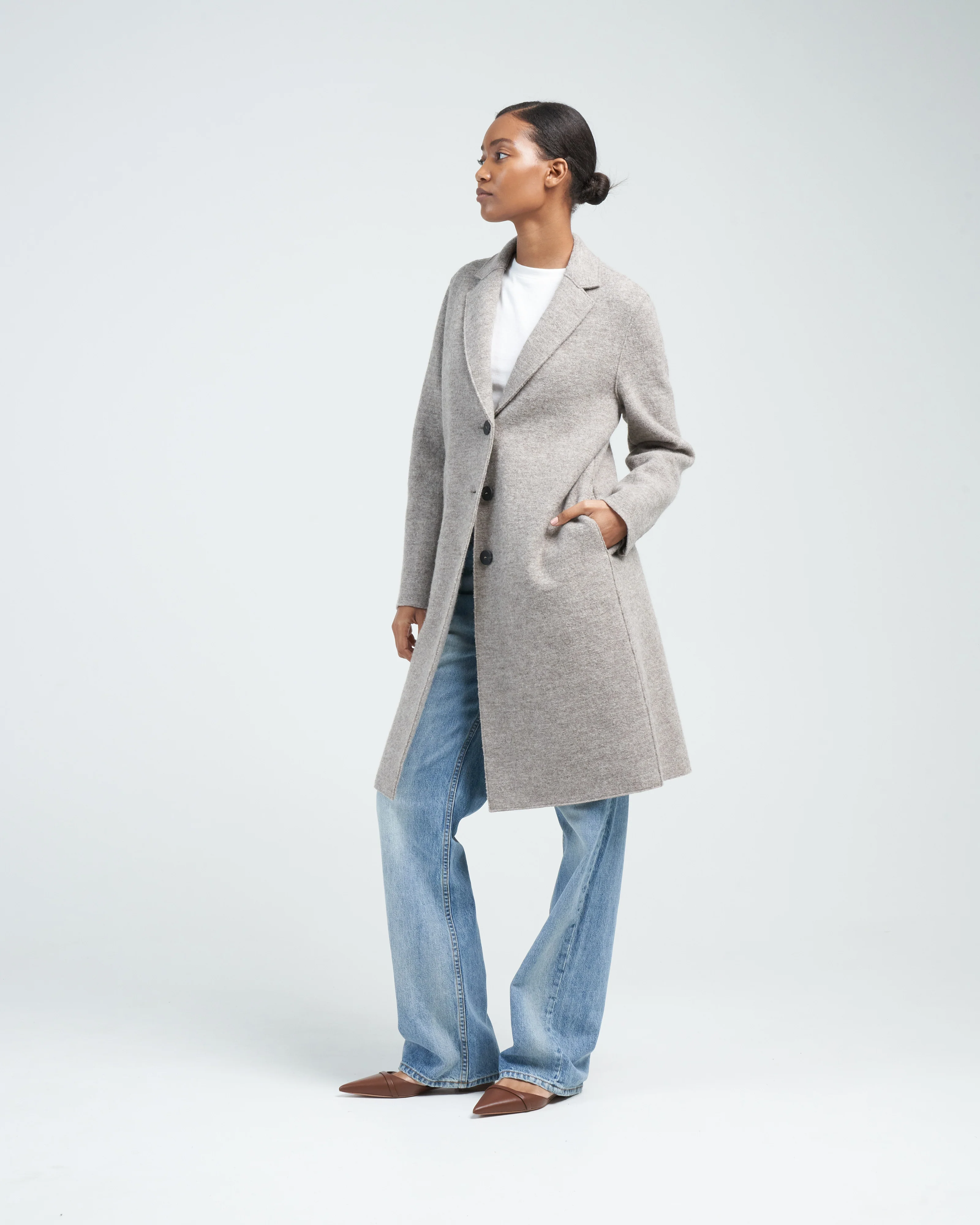 boiled wool overcoat - Image 3