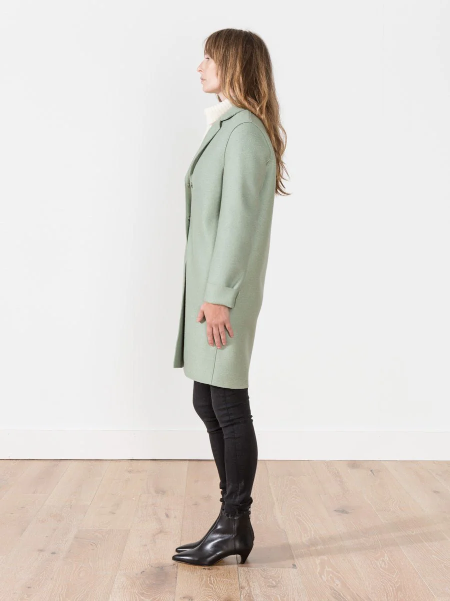 cocoon coat - celadon - Image 3