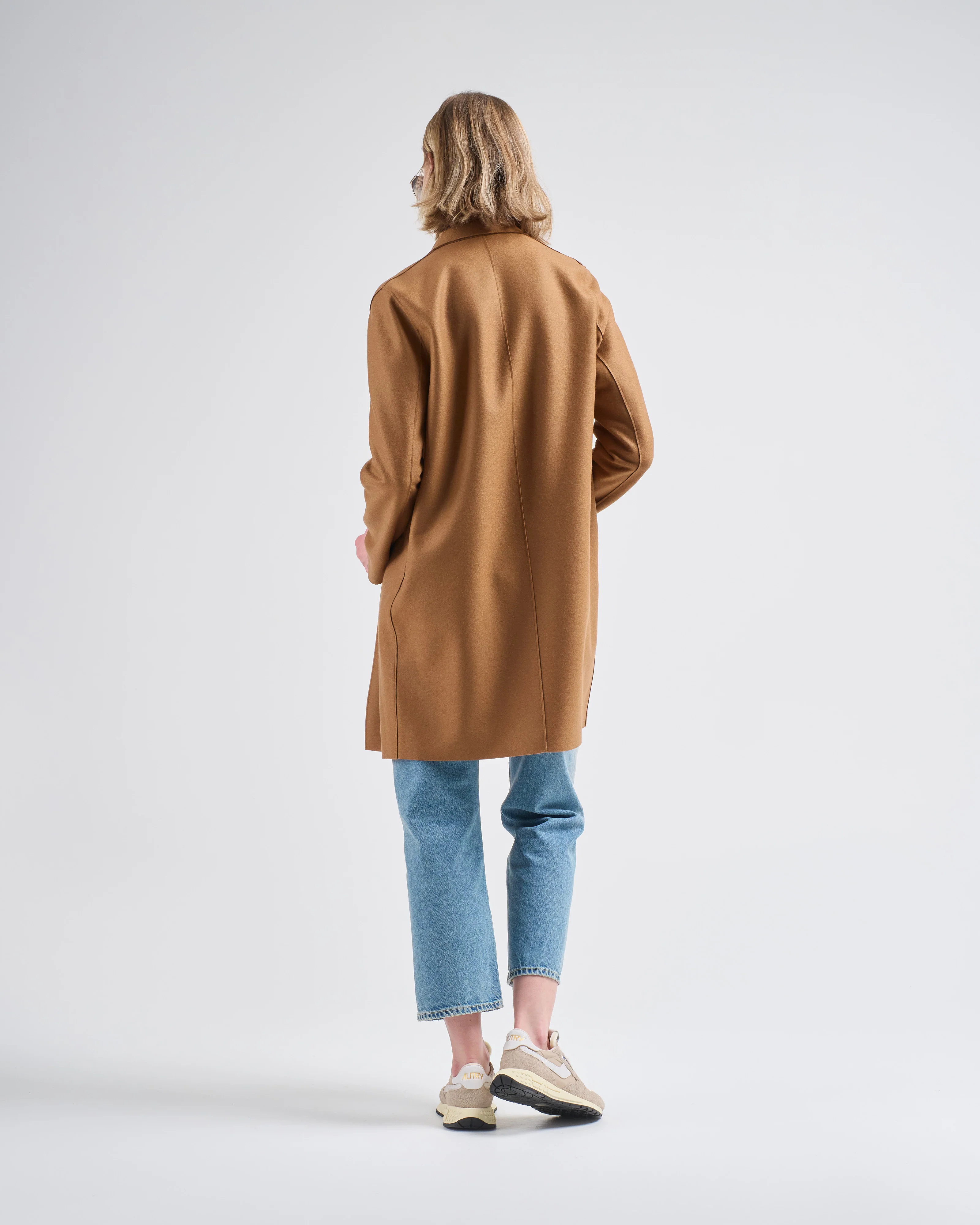 cocoon coat light pressed wool - Image 5