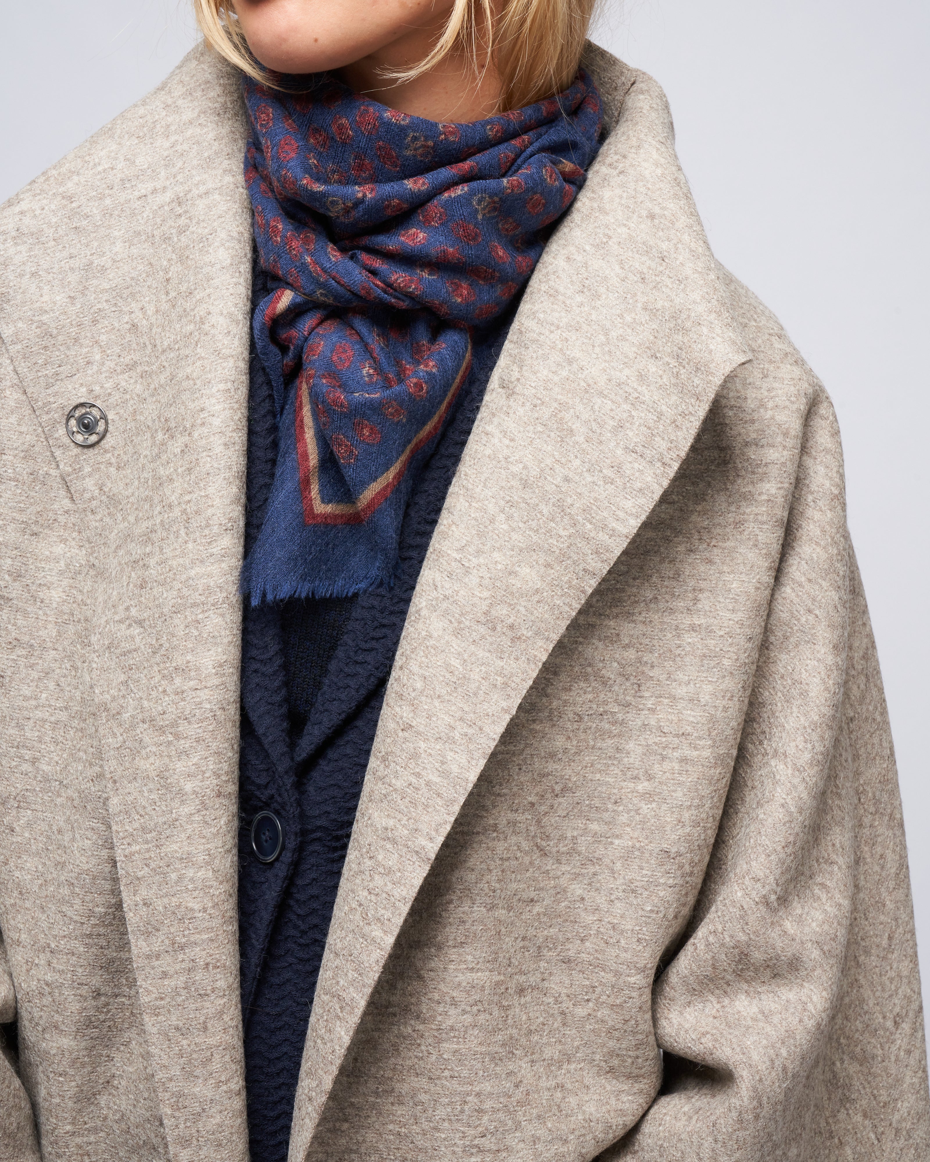 mantle pressed wool kimono - natural taupe - Image 5