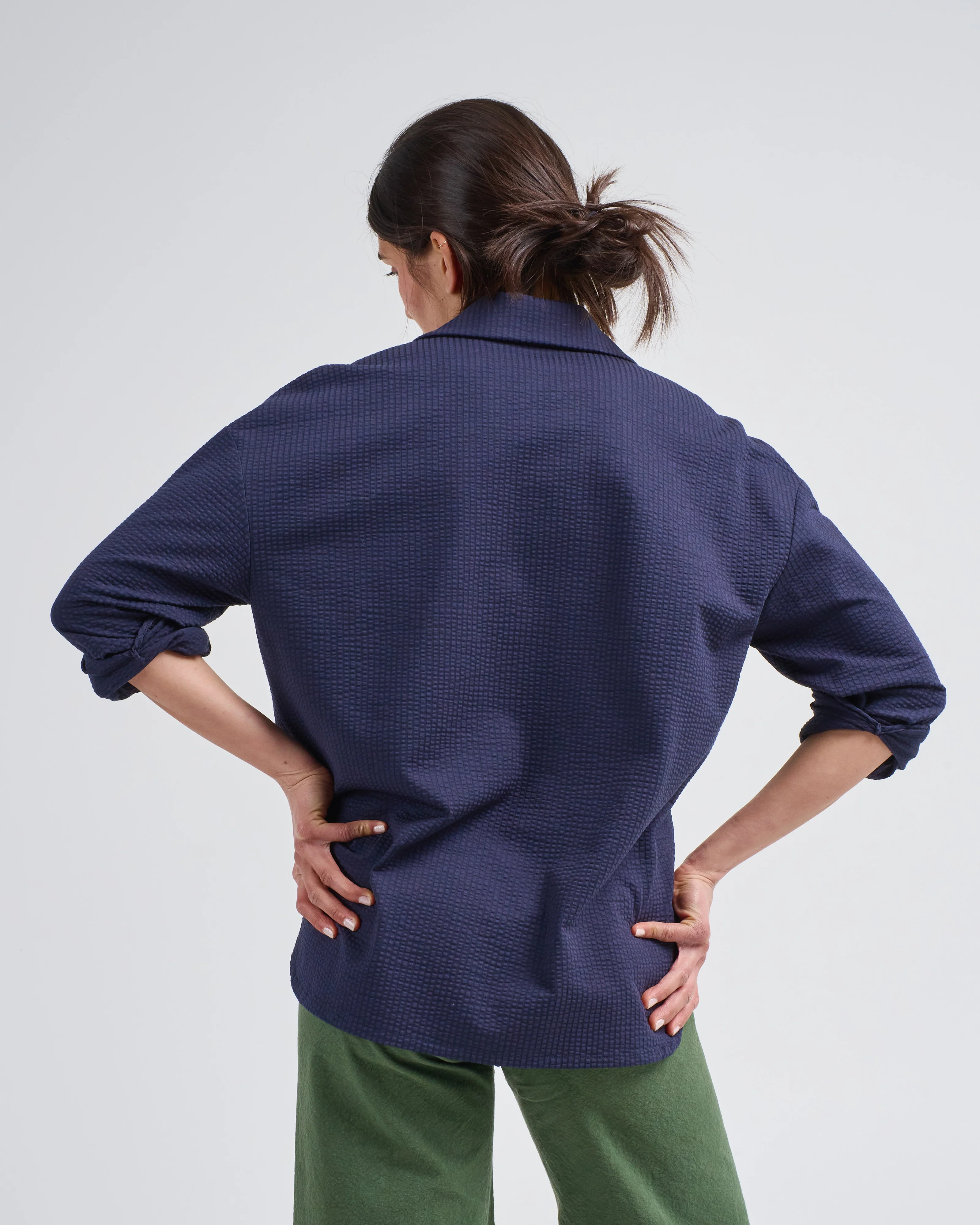 oversized seersucker shirt - Image 5