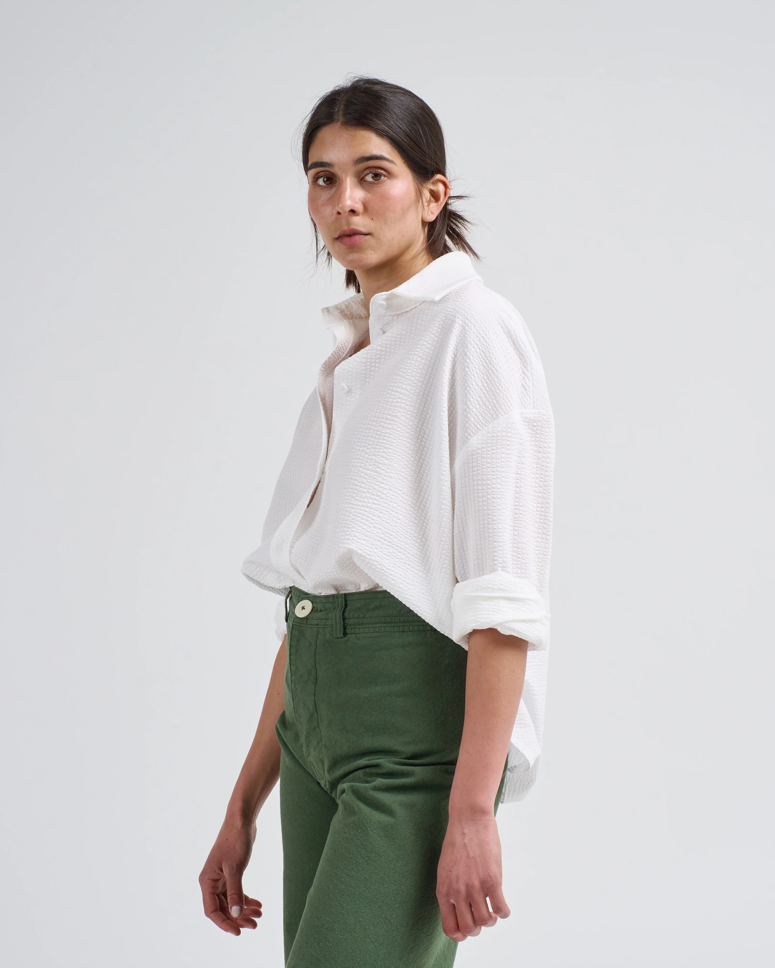 oversized seersucker shirt - Image 3