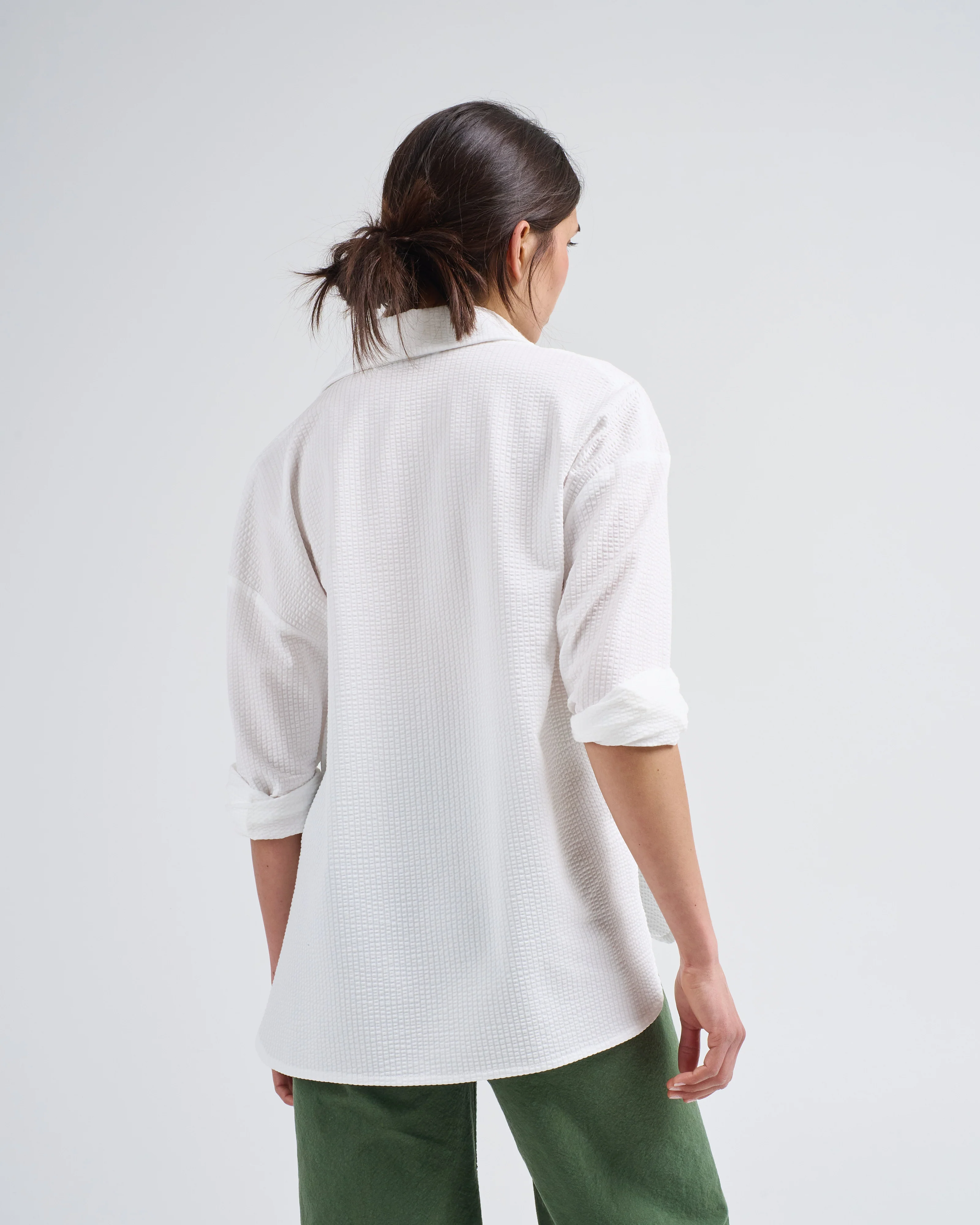 oversized seersucker shirt - Image 4