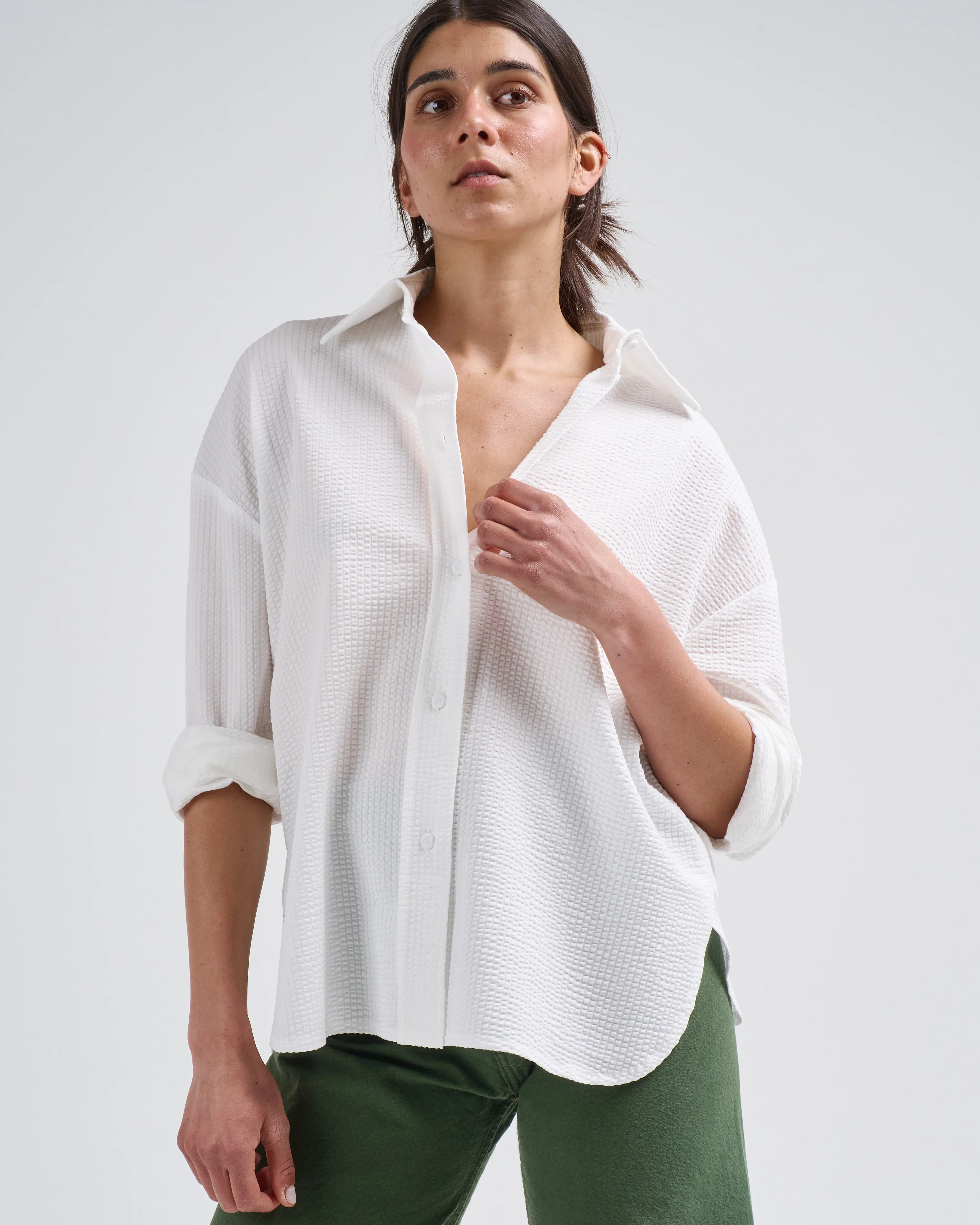 oversized seersucker shirt - Image 5