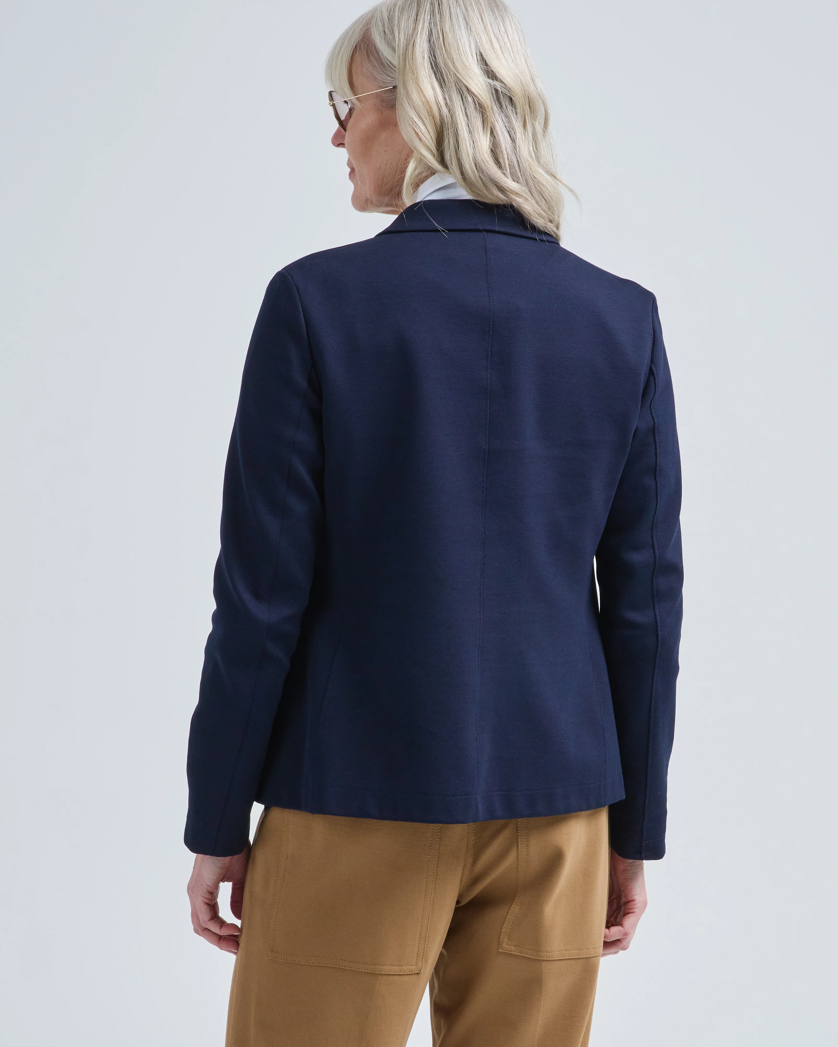 s.b. fitted blazer diagonal crafted with loro piana fabric - Image 4