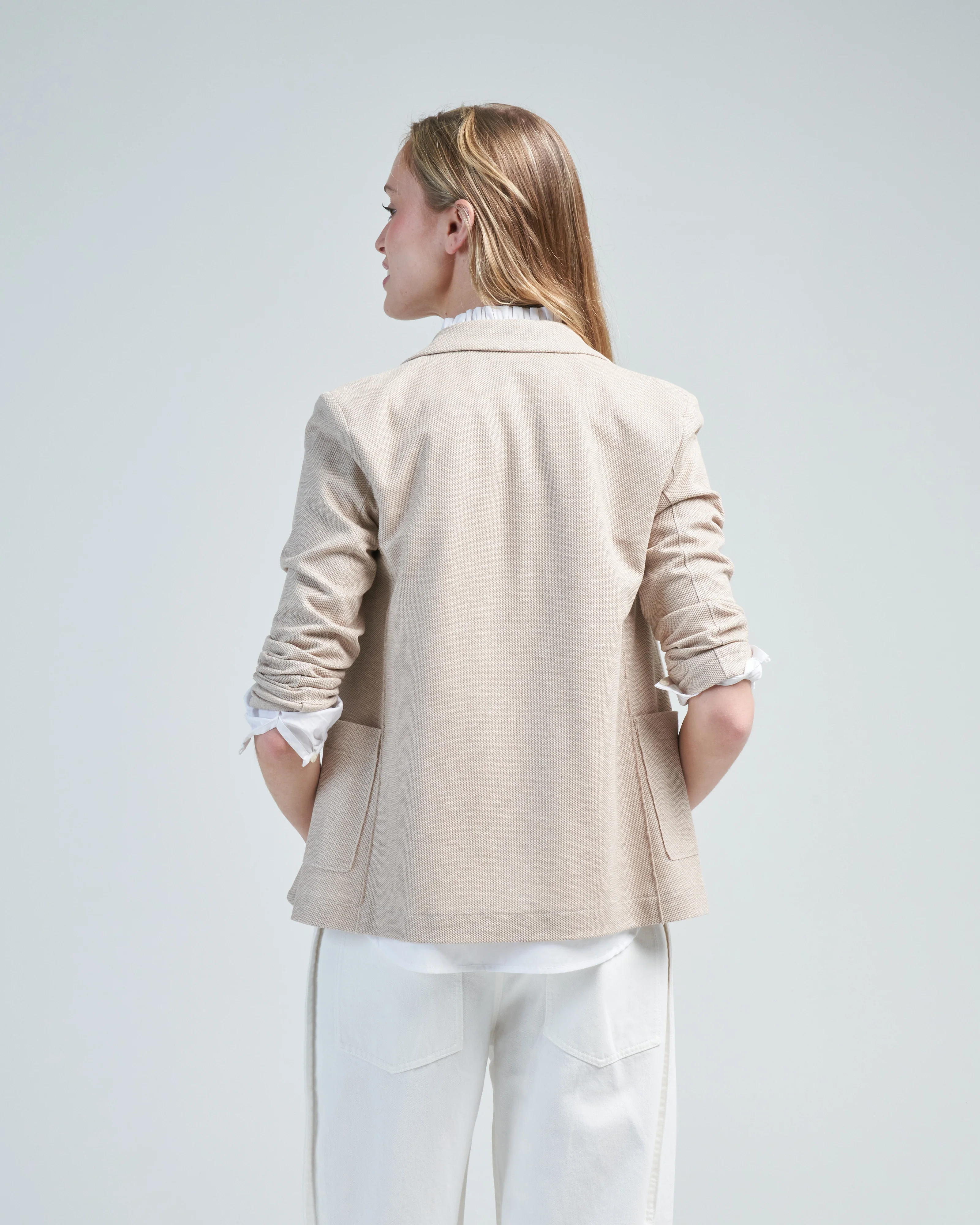 stand up collar blazer - Image 4