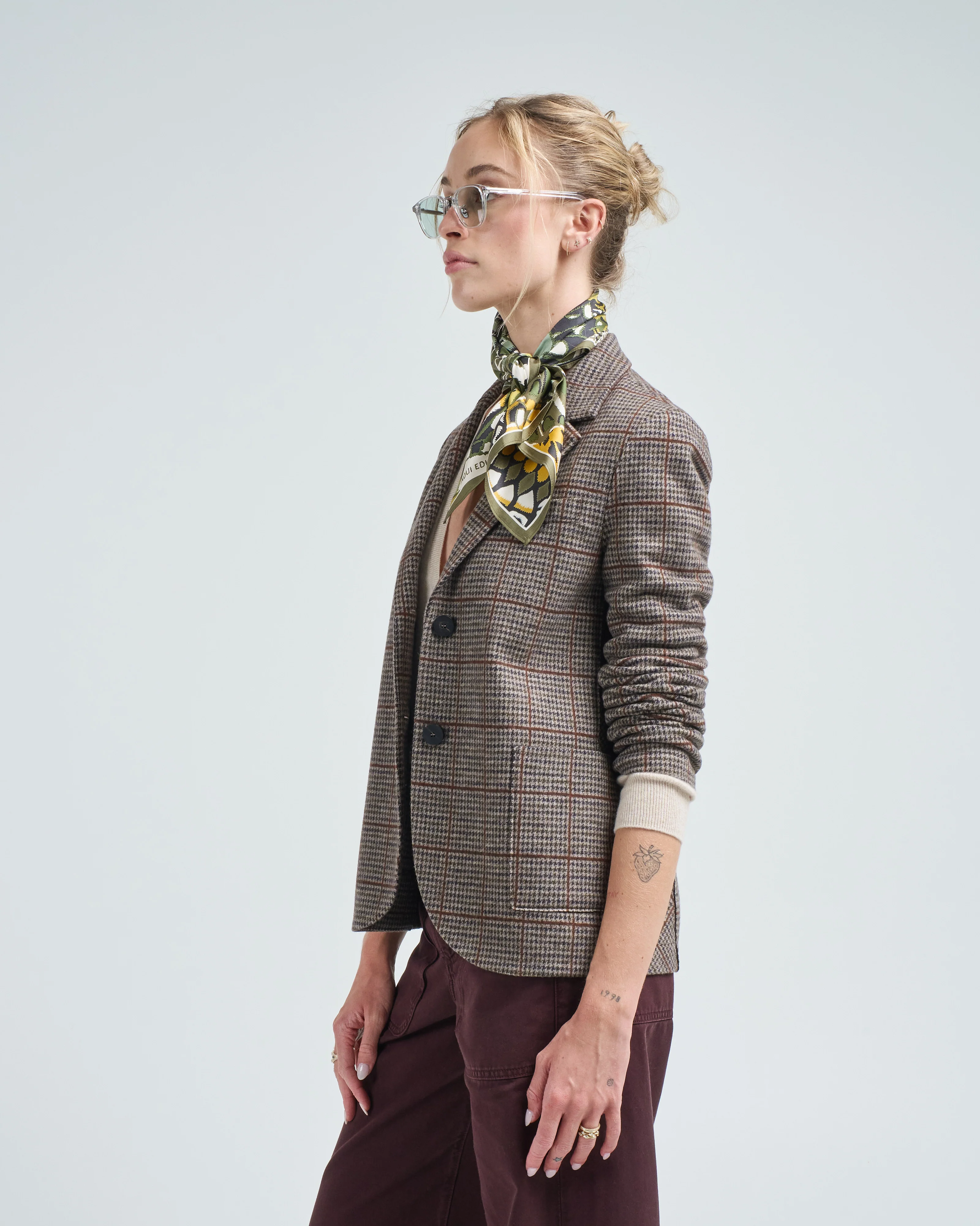 stand up collar blazer - Image 3