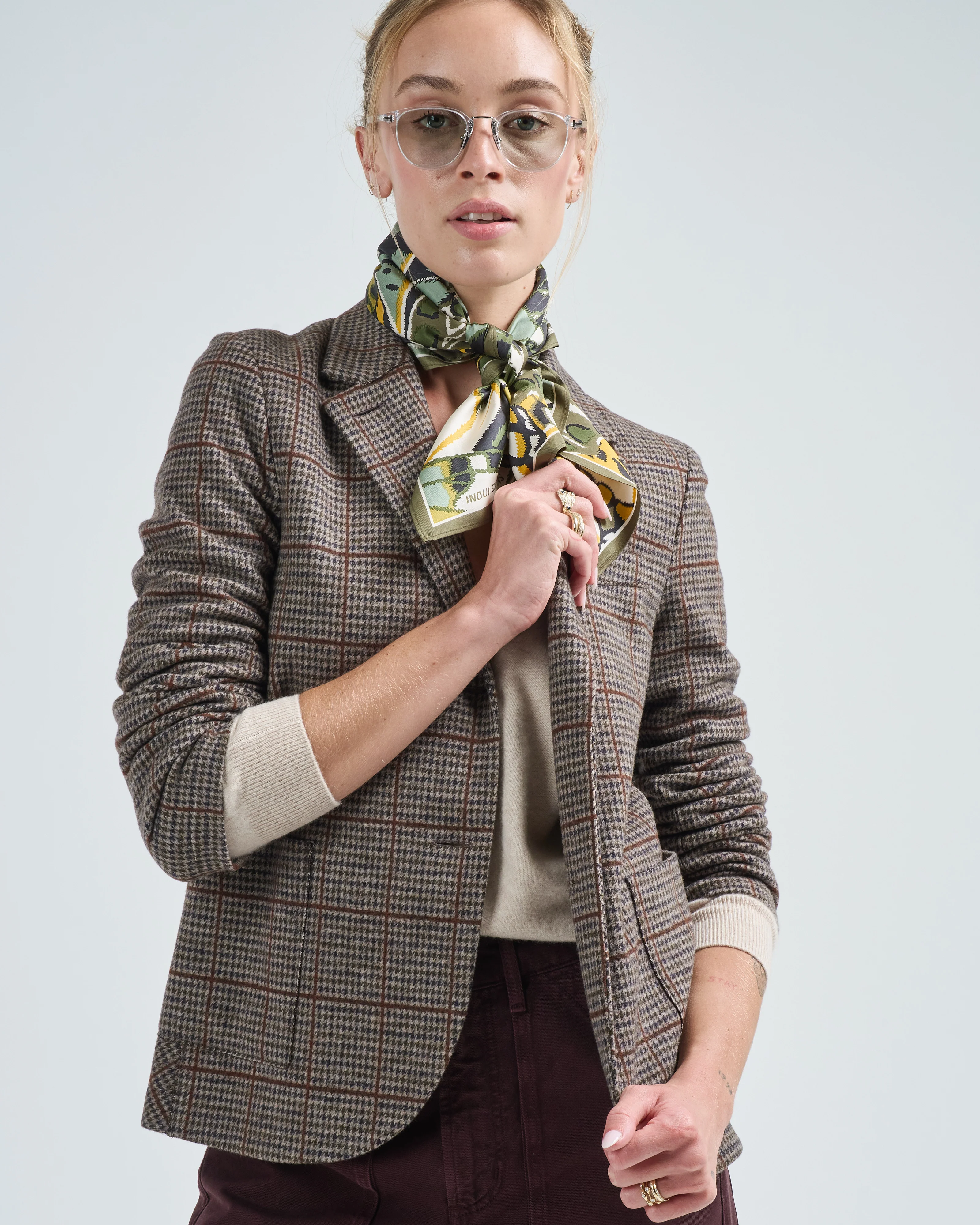 stand up collar blazer - Image 5