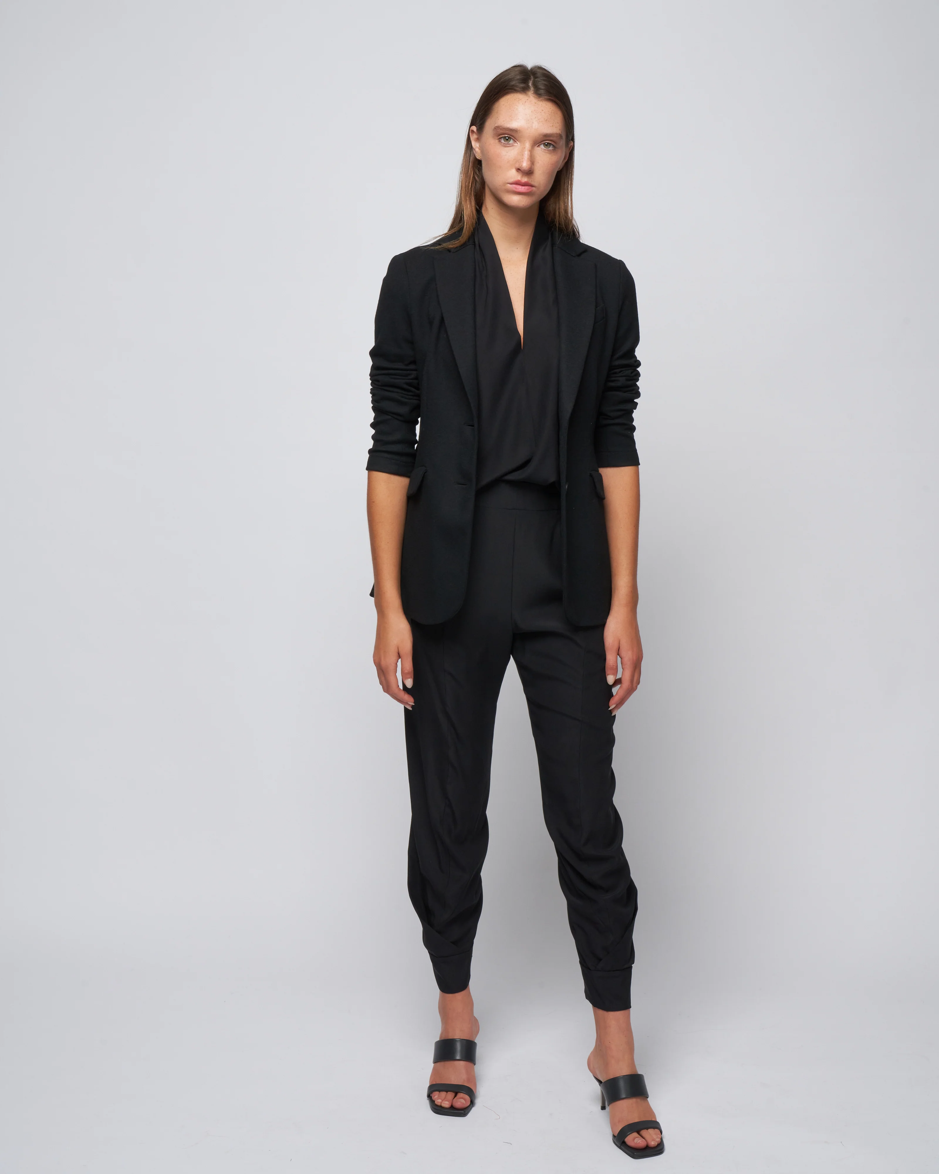 superfine merino hacking jacket - black - Image 2