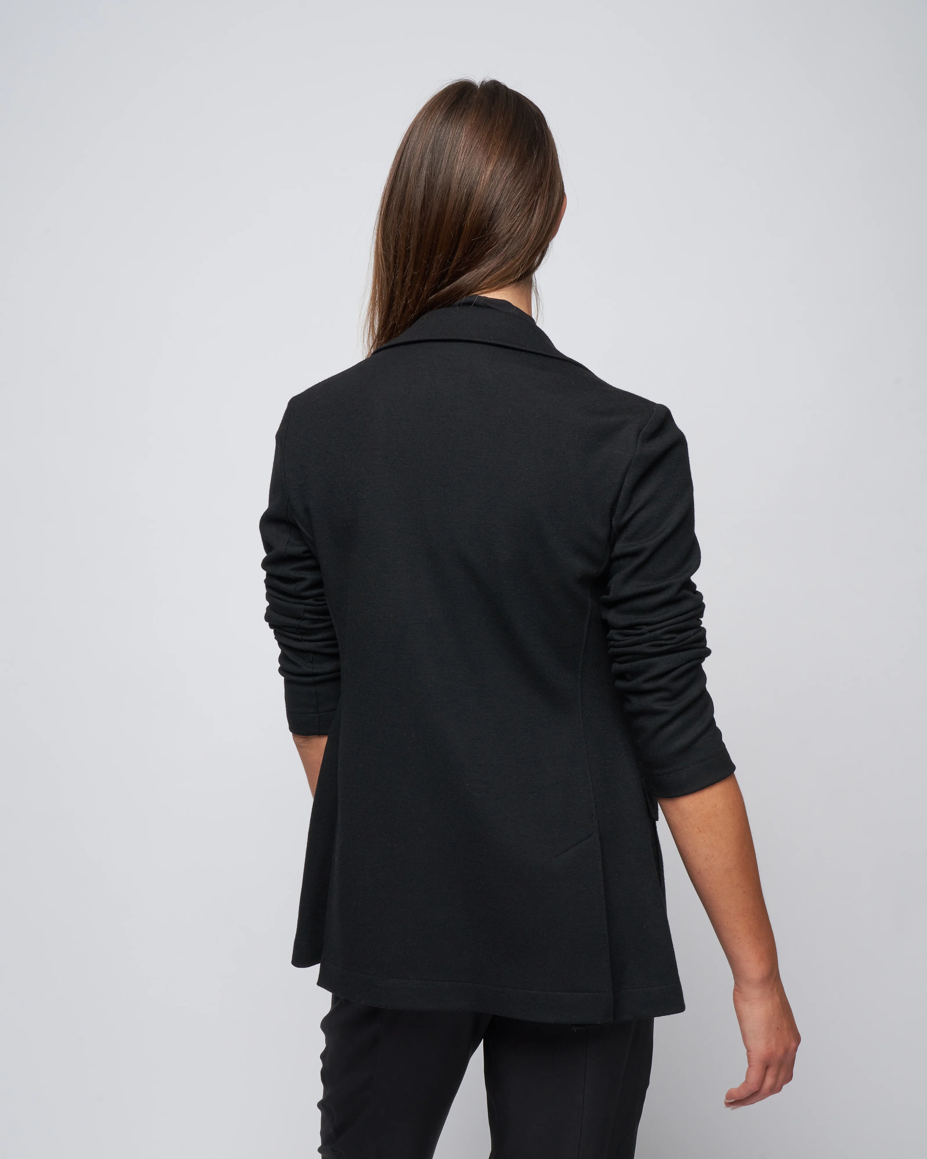 superfine merino hacking jacket - black - Image 4