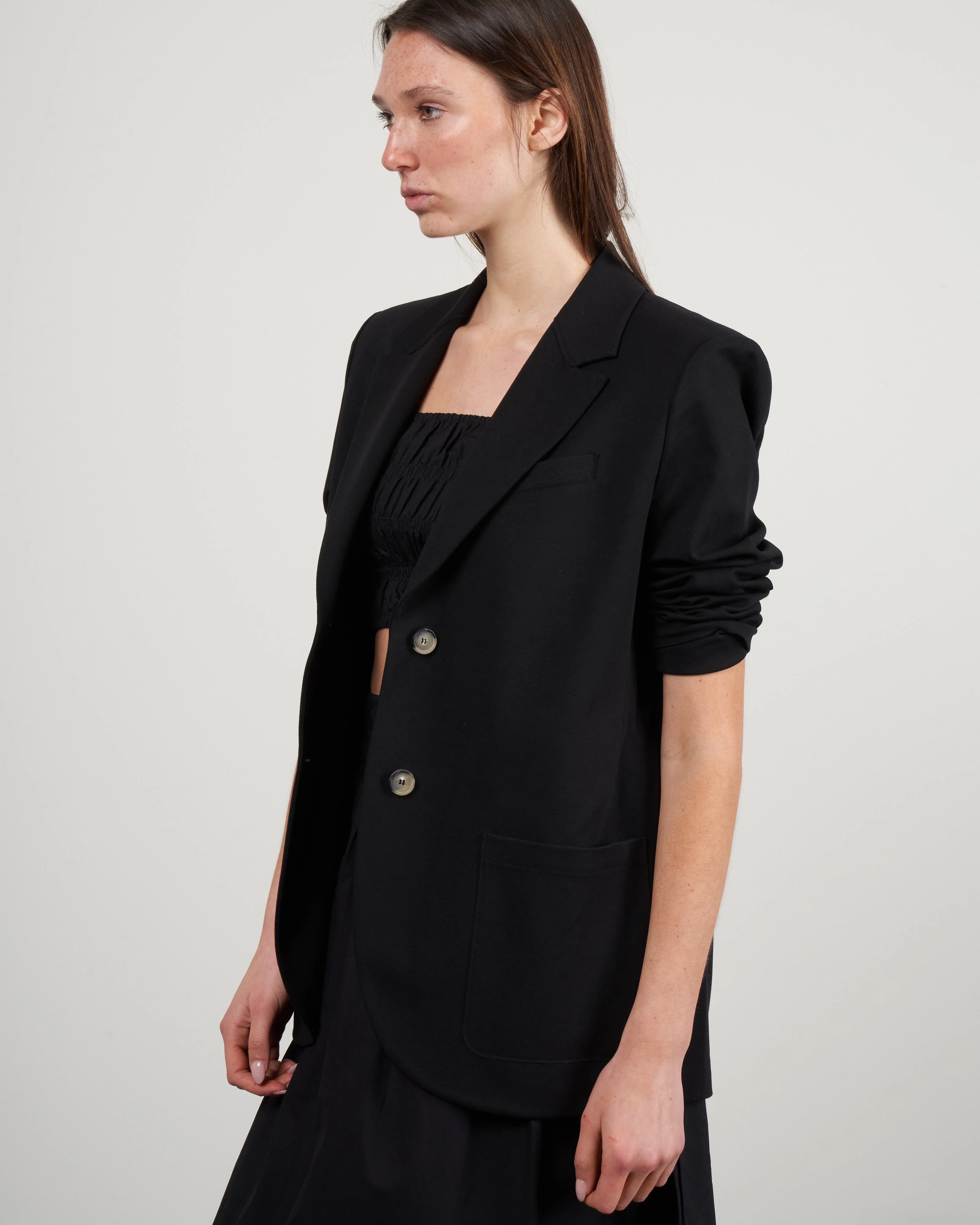women's boyfriend blazer - black - Image 3