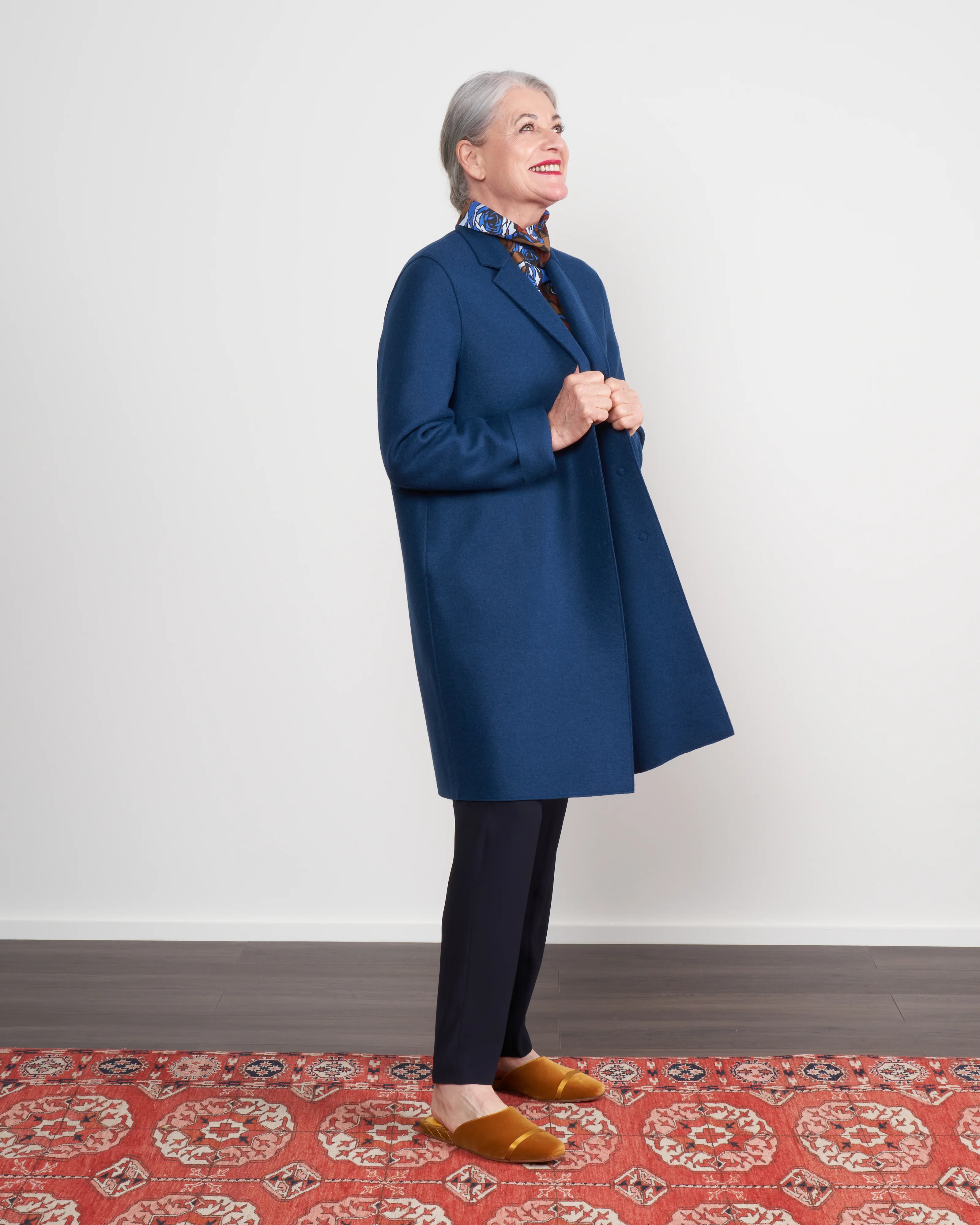 cocoon coat - prussian blue - Image 3