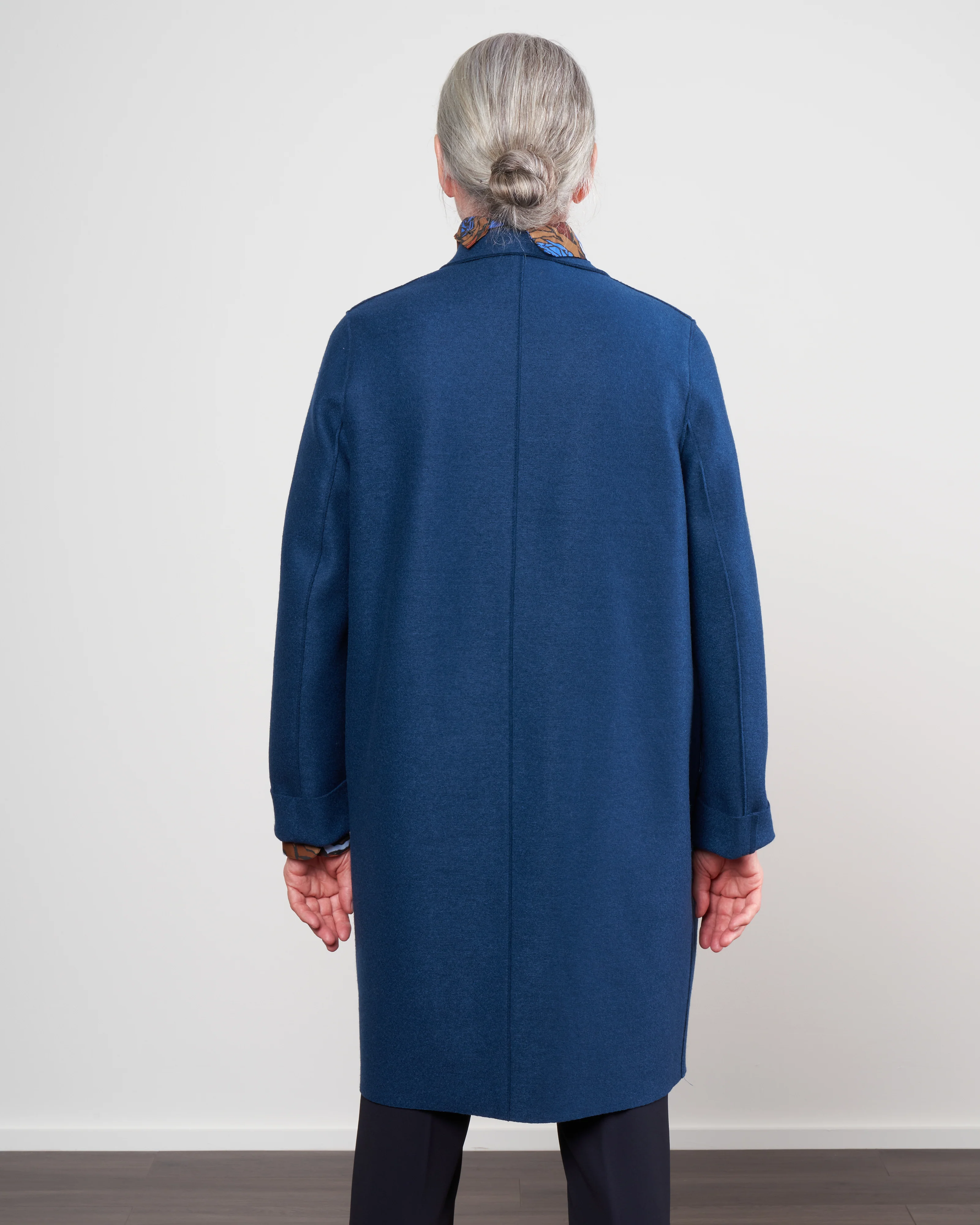 cocoon coat - prussian blue - Image 4
