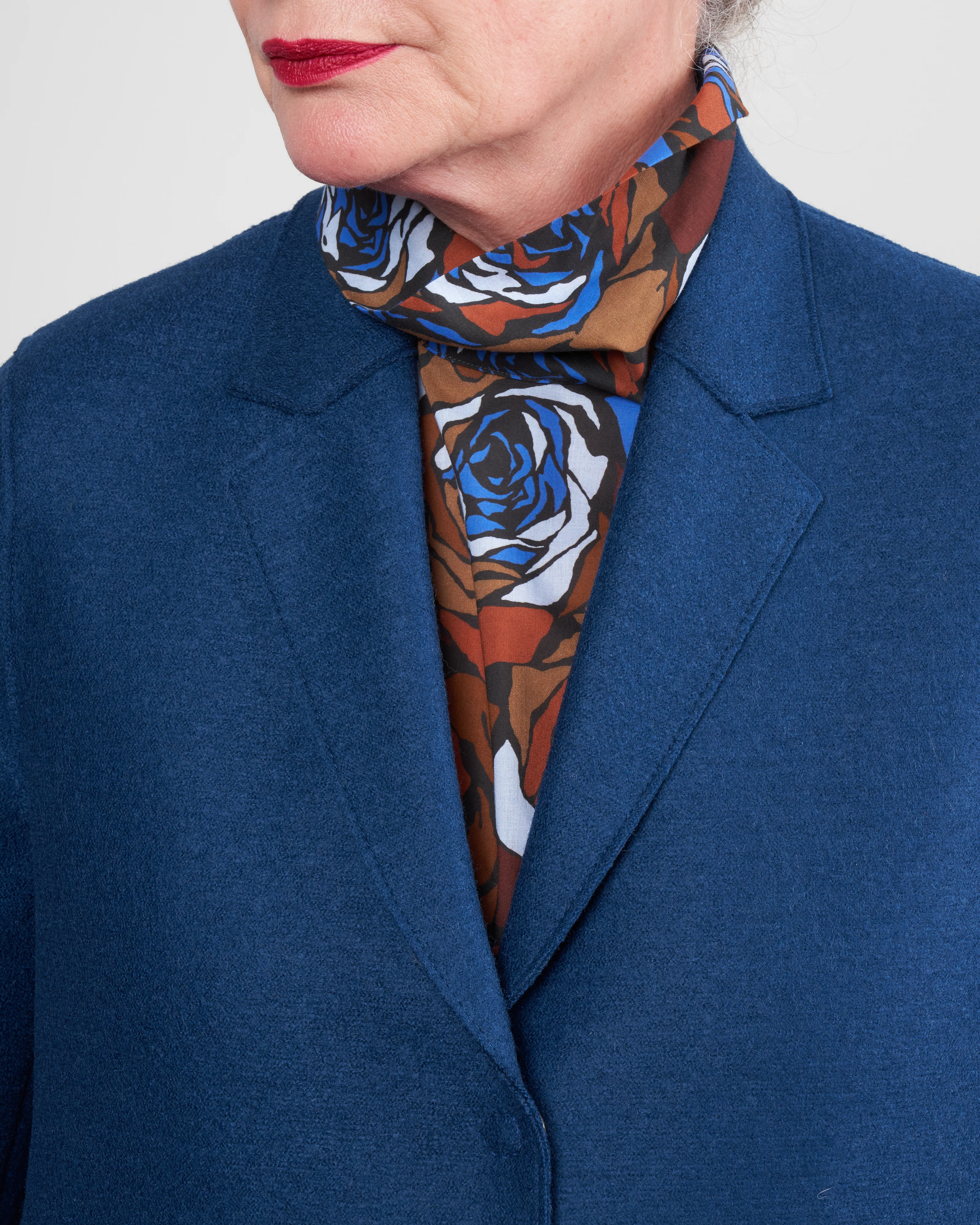 cocoon coat - prussian blue - Image 5