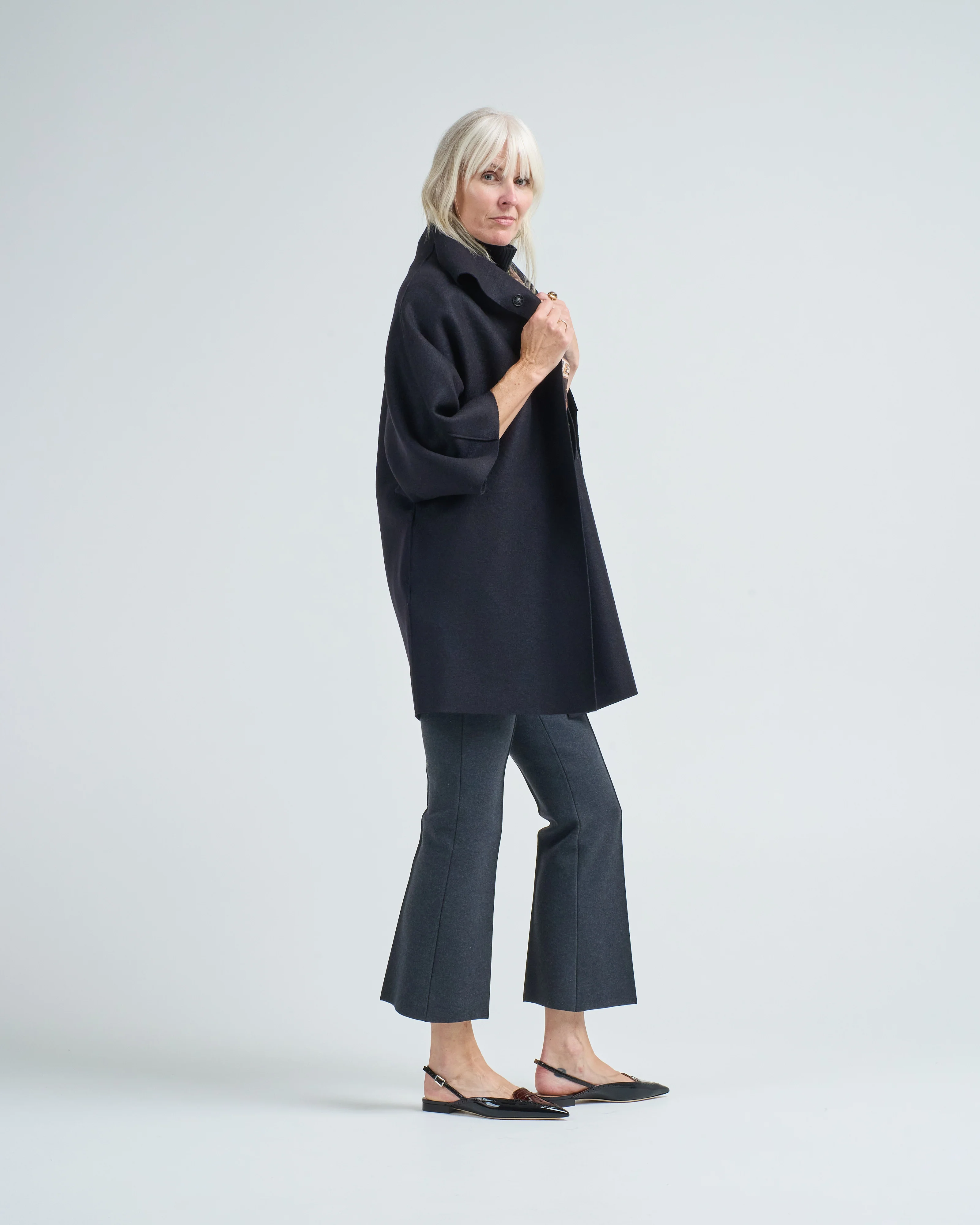 women kimono mantle pressed wool - Image 2