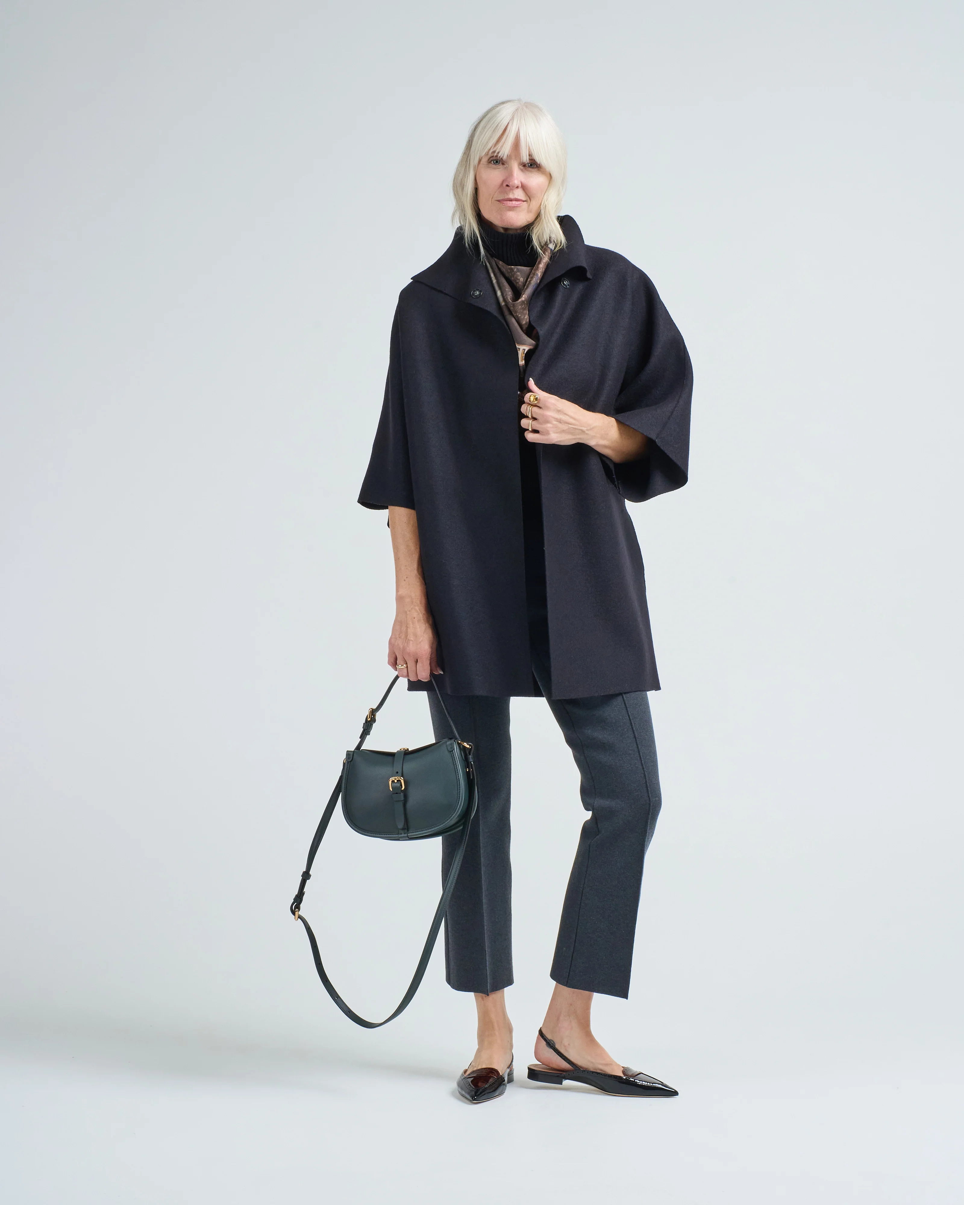 women kimono mantle pressed wool - Image 5