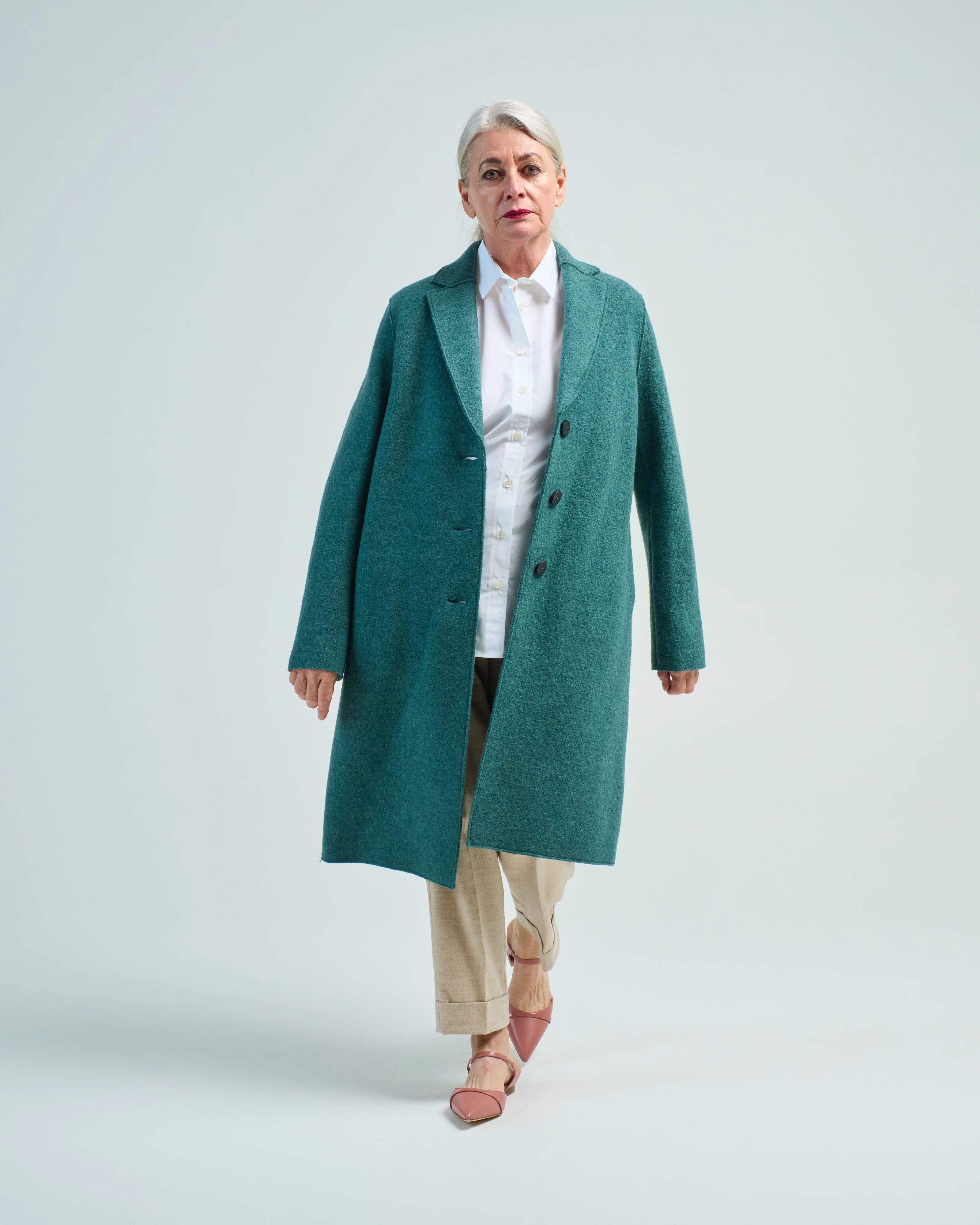 women overcoat boiled wool - Image 2