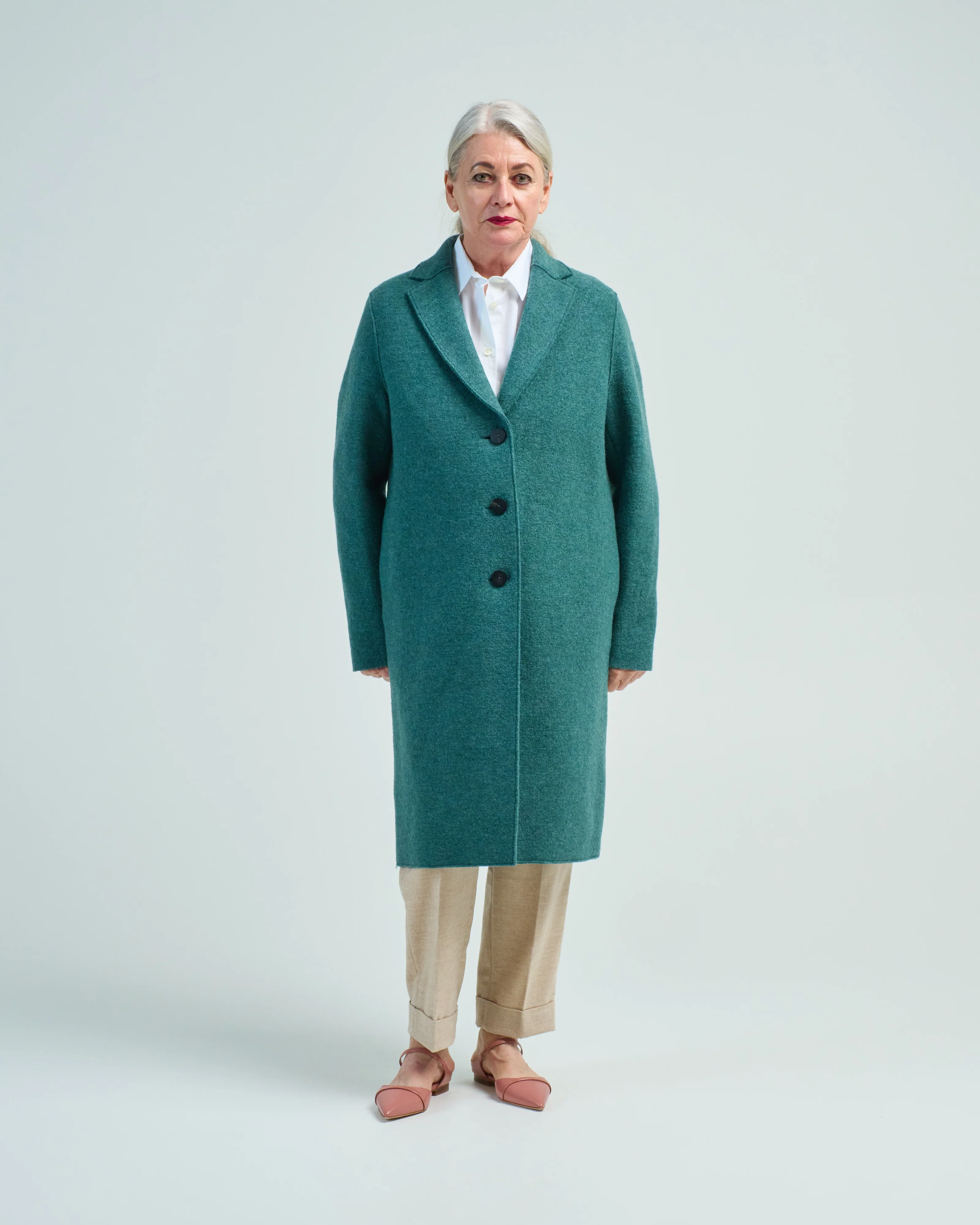 women overcoat boiled wool - Image 3