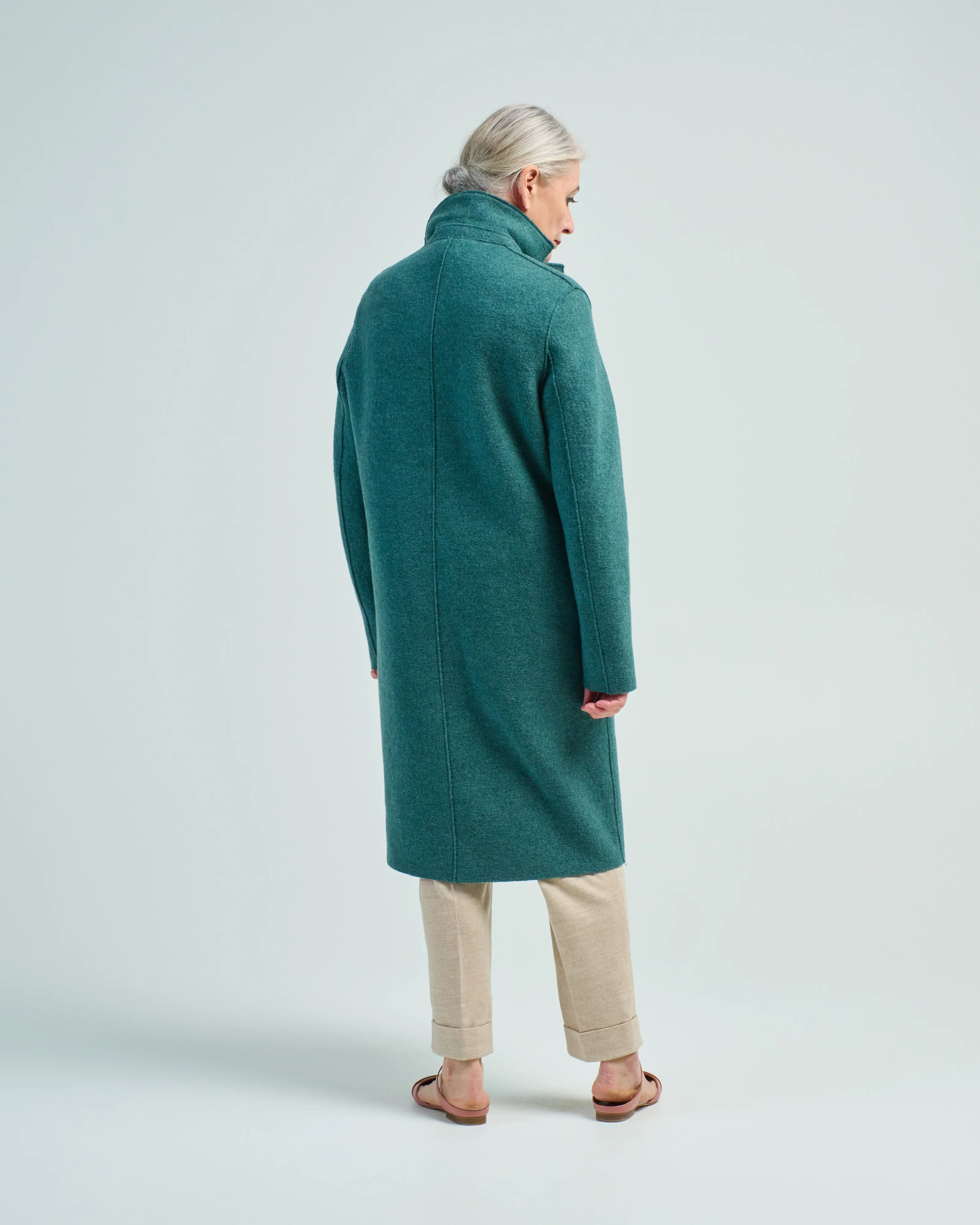 women overcoat boiled wool - Image 4