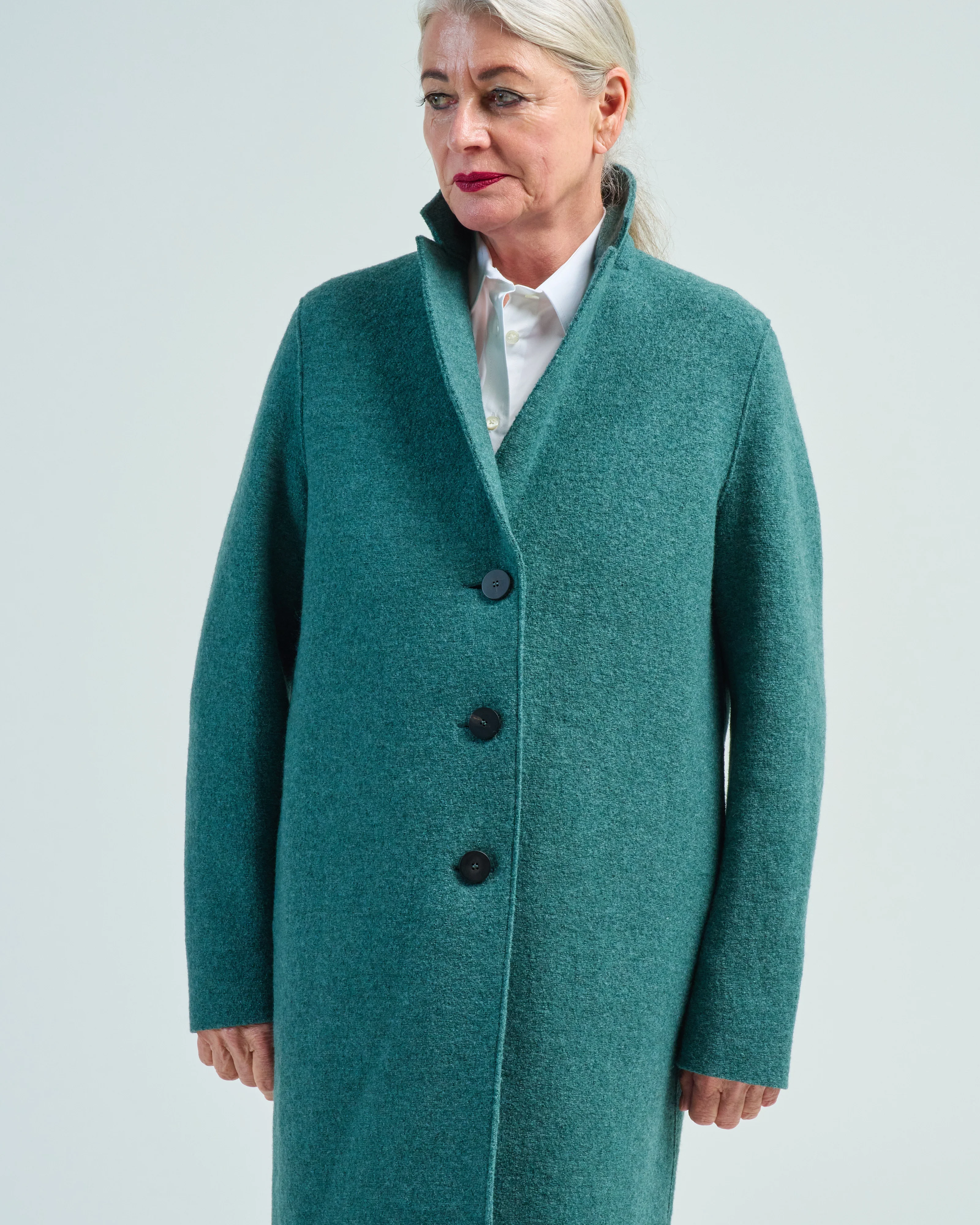 women overcoat boiled wool - Image 5