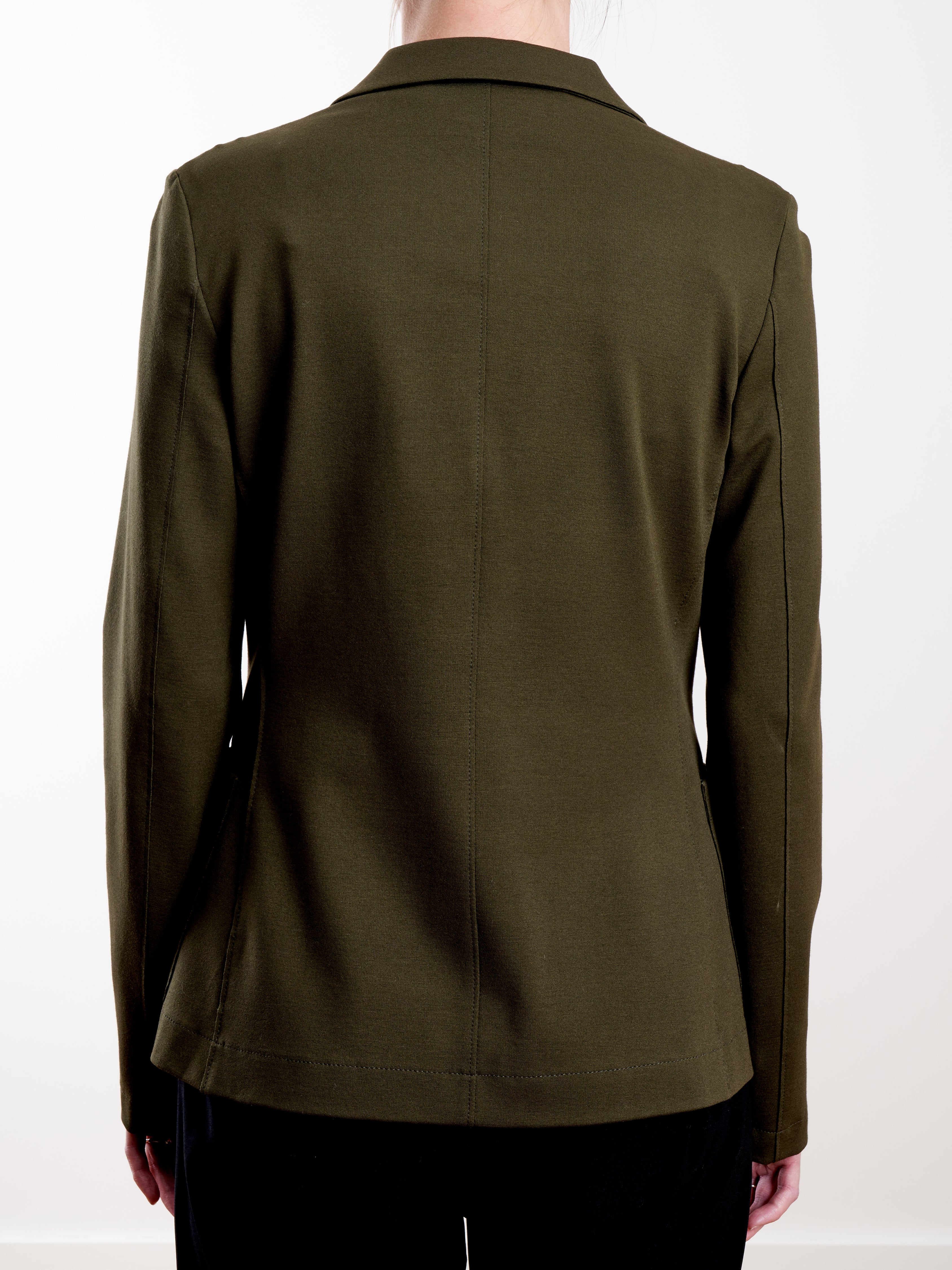 techno viscose tailored blazer - military green - Image 5