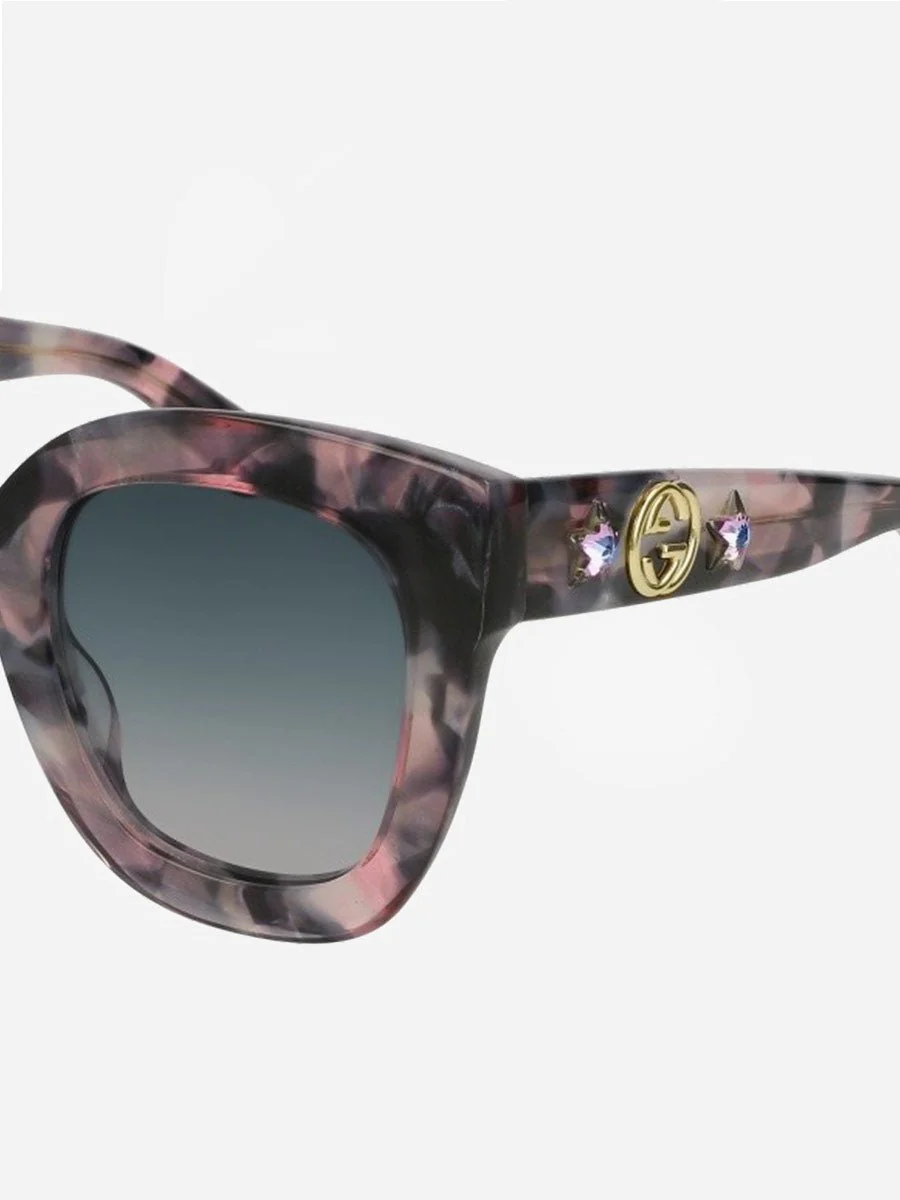 round frame sunglasses with star - Image 2