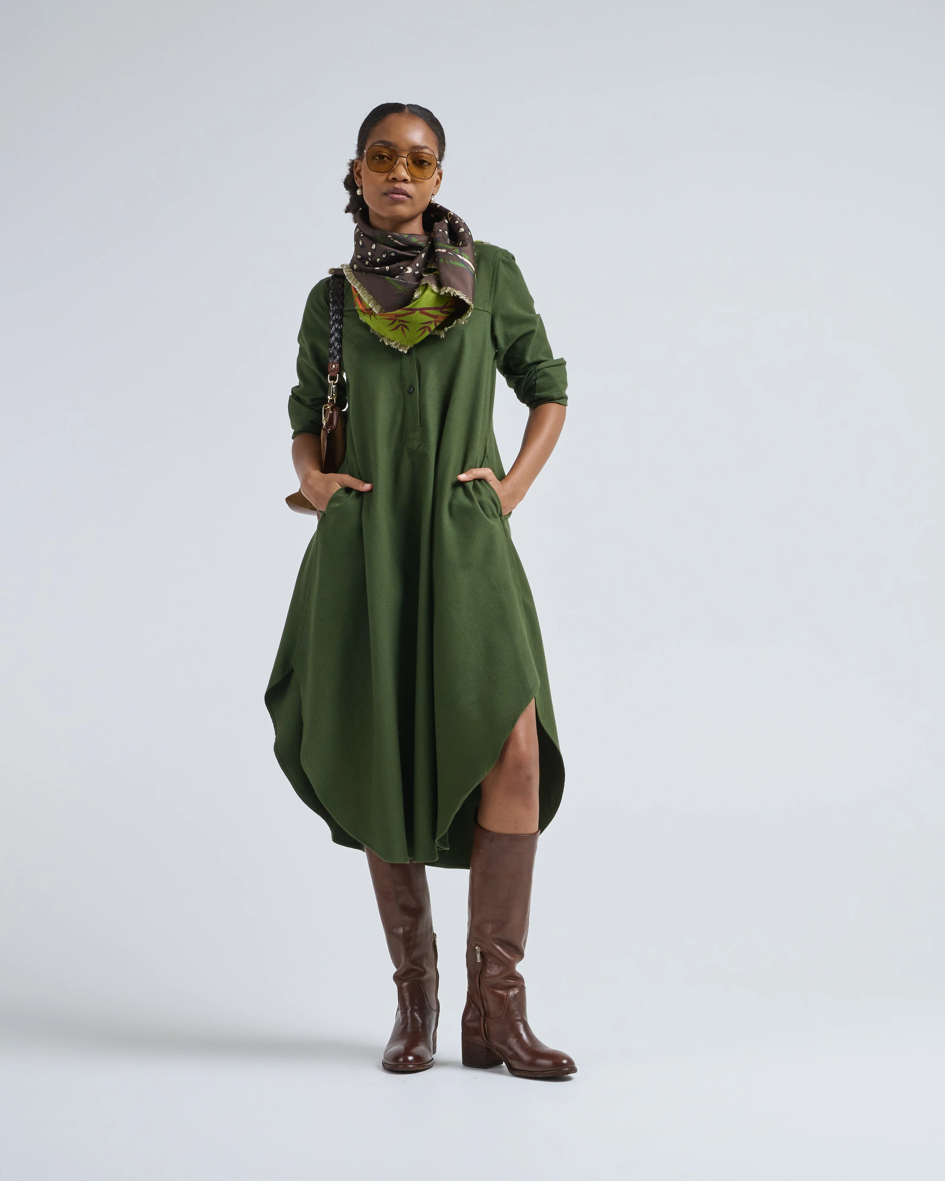 bias shirtdress