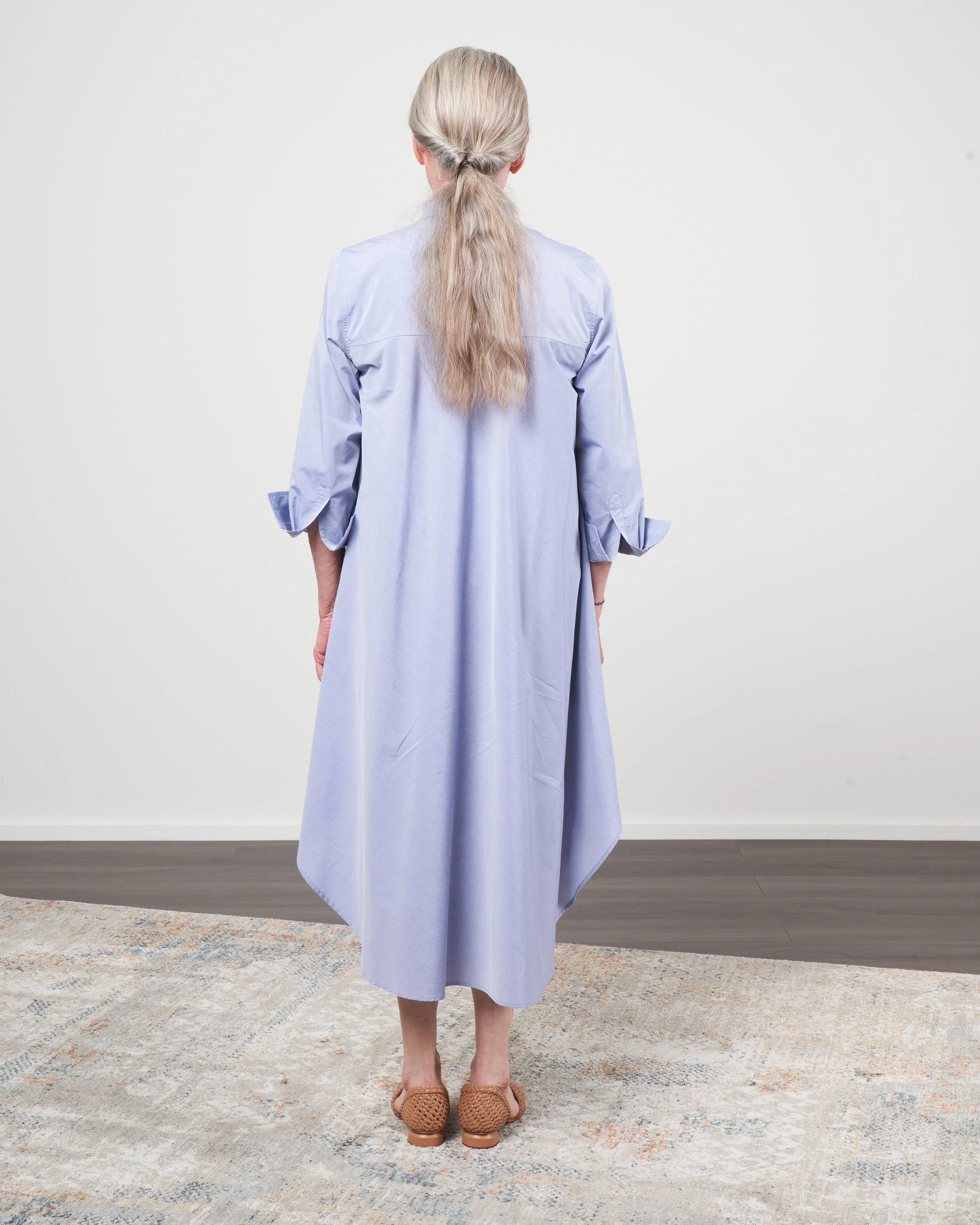 cotton tunic - blue chambray - Image 3