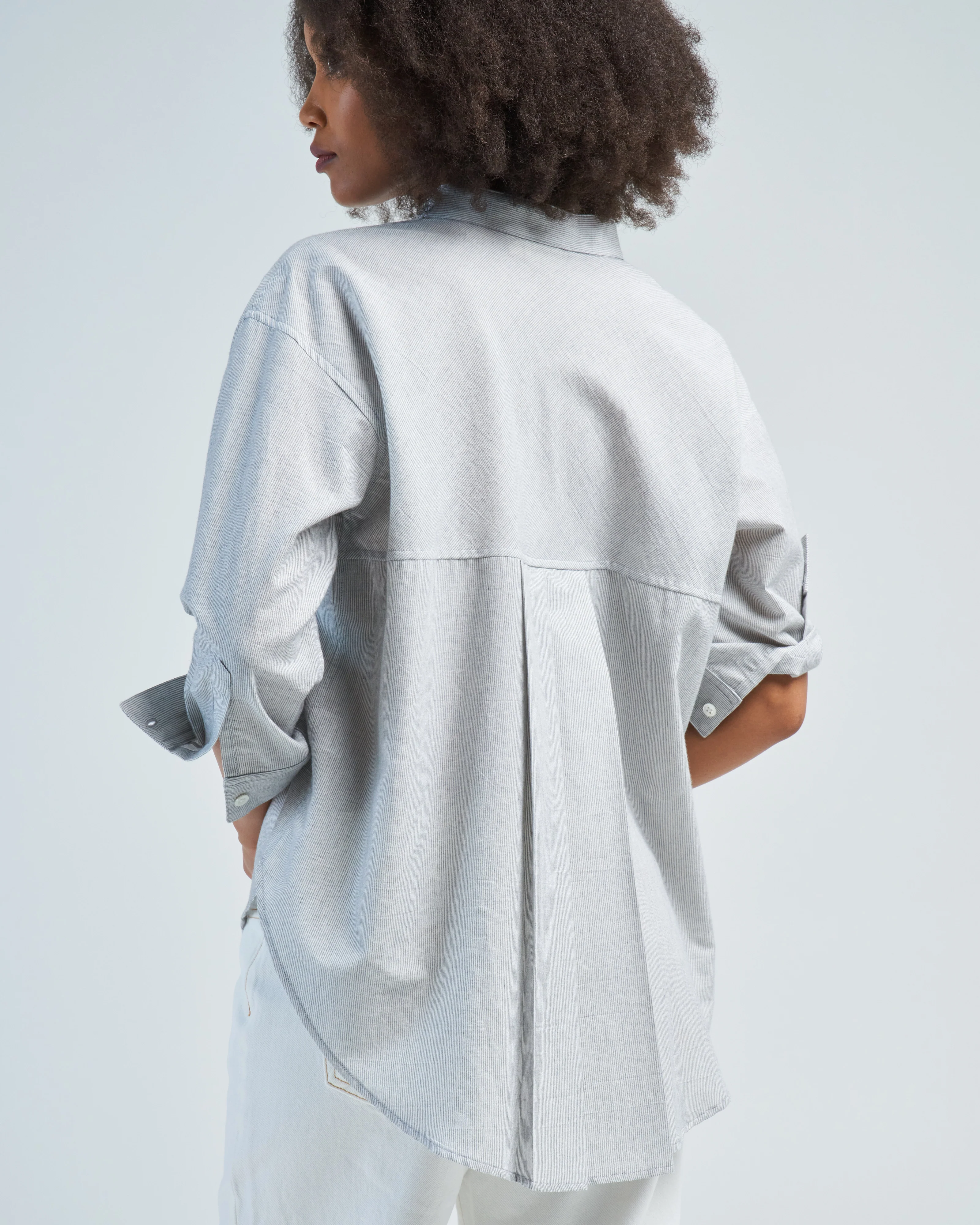 stand-collar swing shirt - Image 2