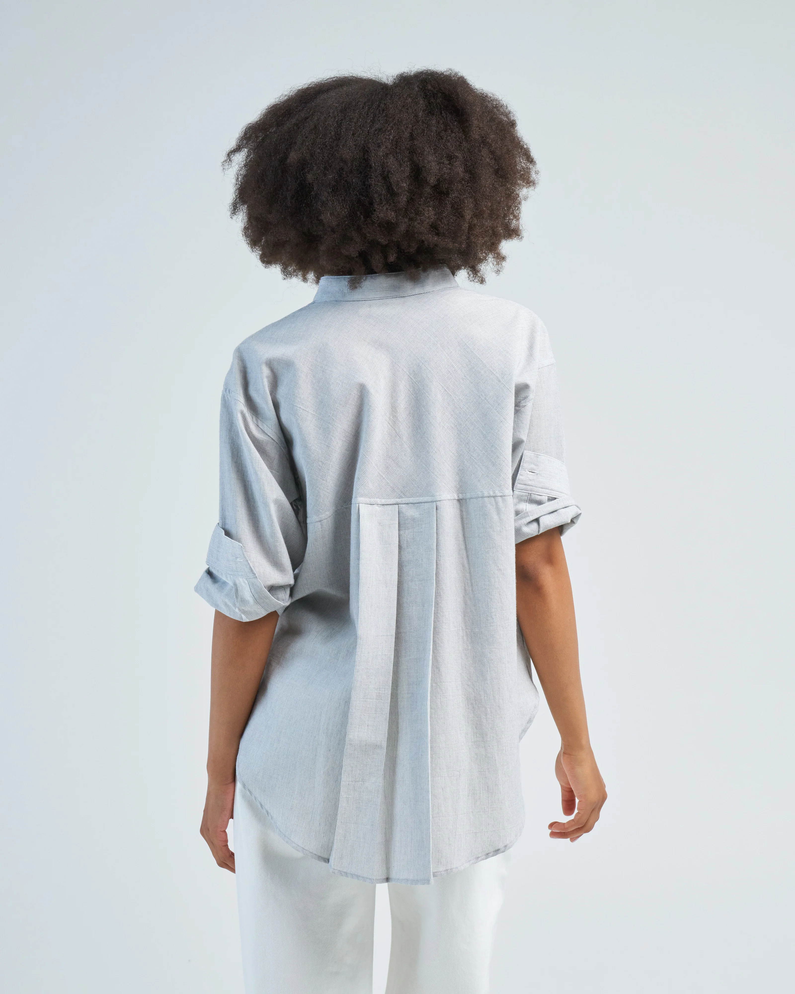 stand-collar swing shirt - Image 5