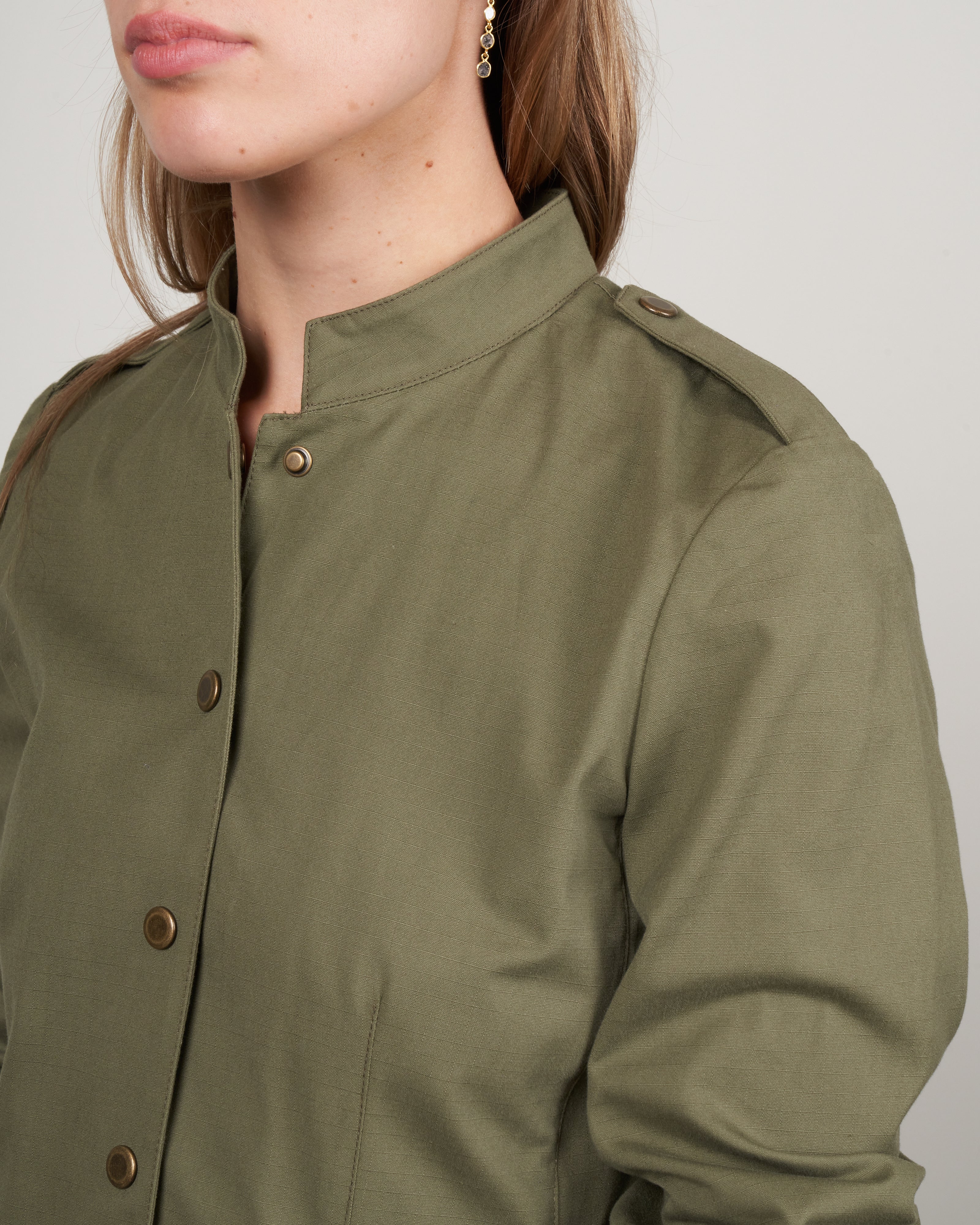 unlined army jacket - olive - Image 5