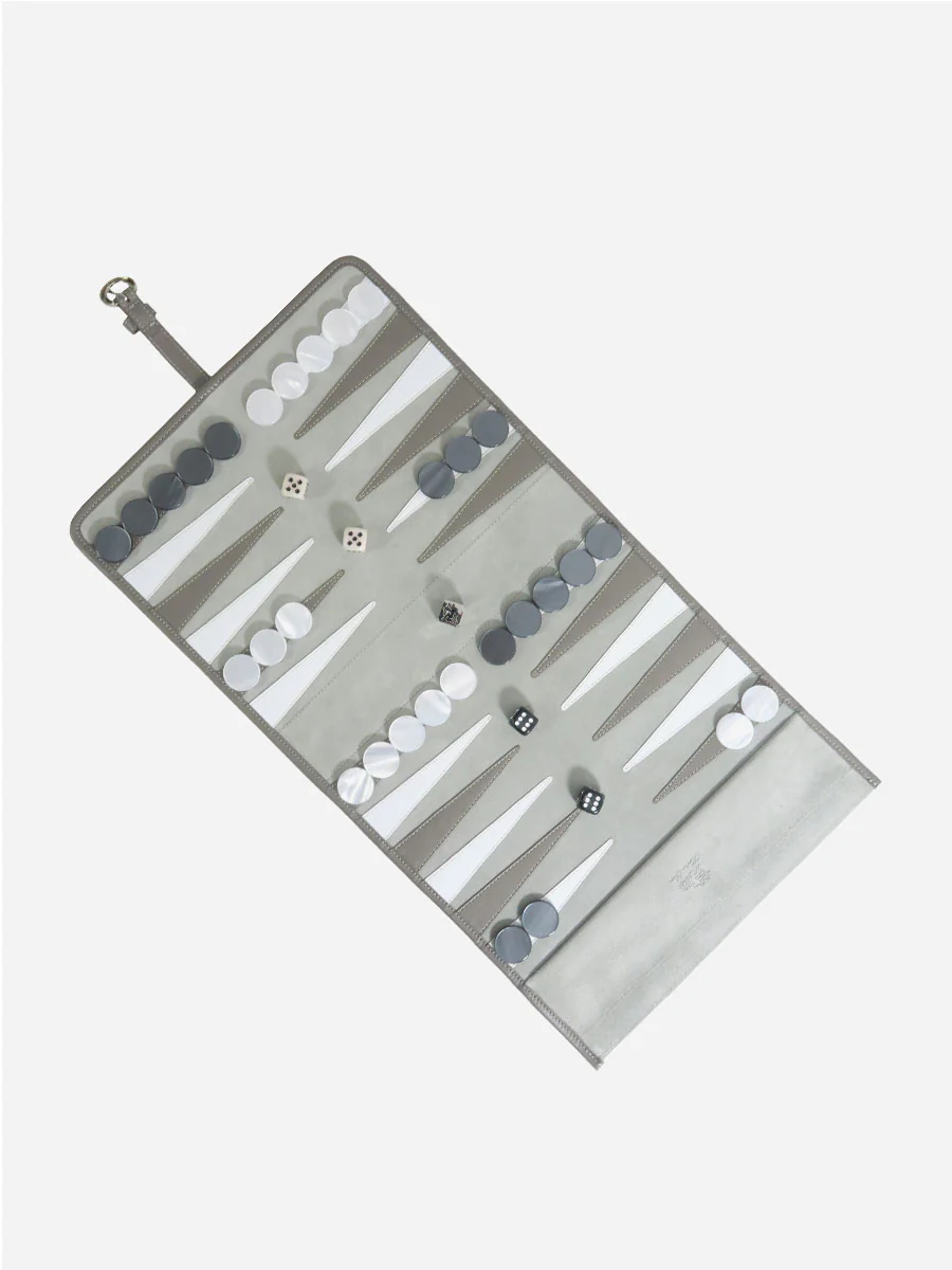 travel backgammon set - grey - Image 2