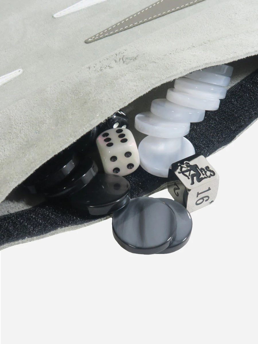 travel backgammon set - grey - Image 3