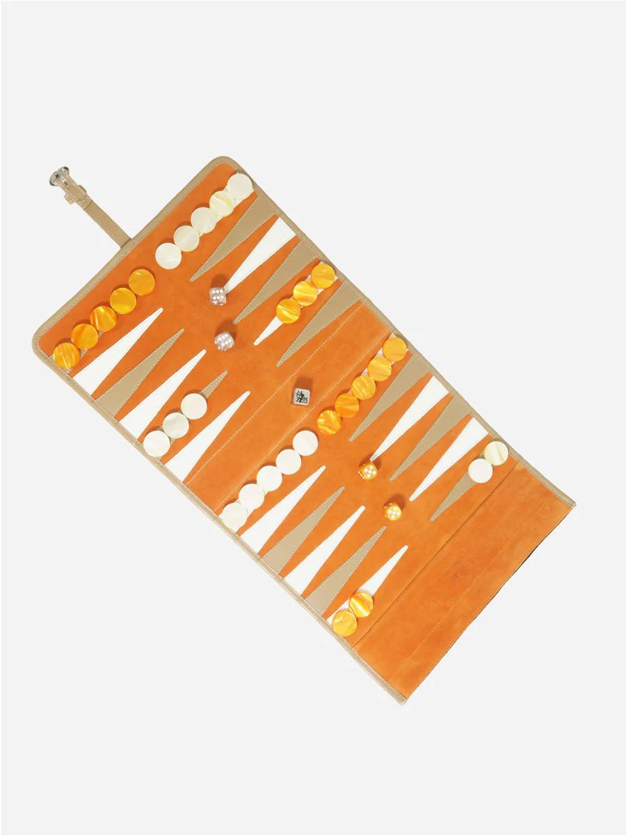 backgammon set - orange - Image 2