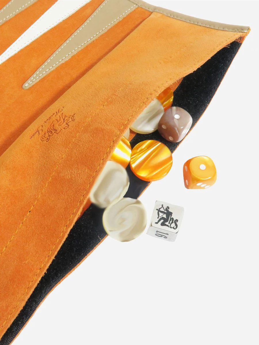 backgammon set - orange - Image 3